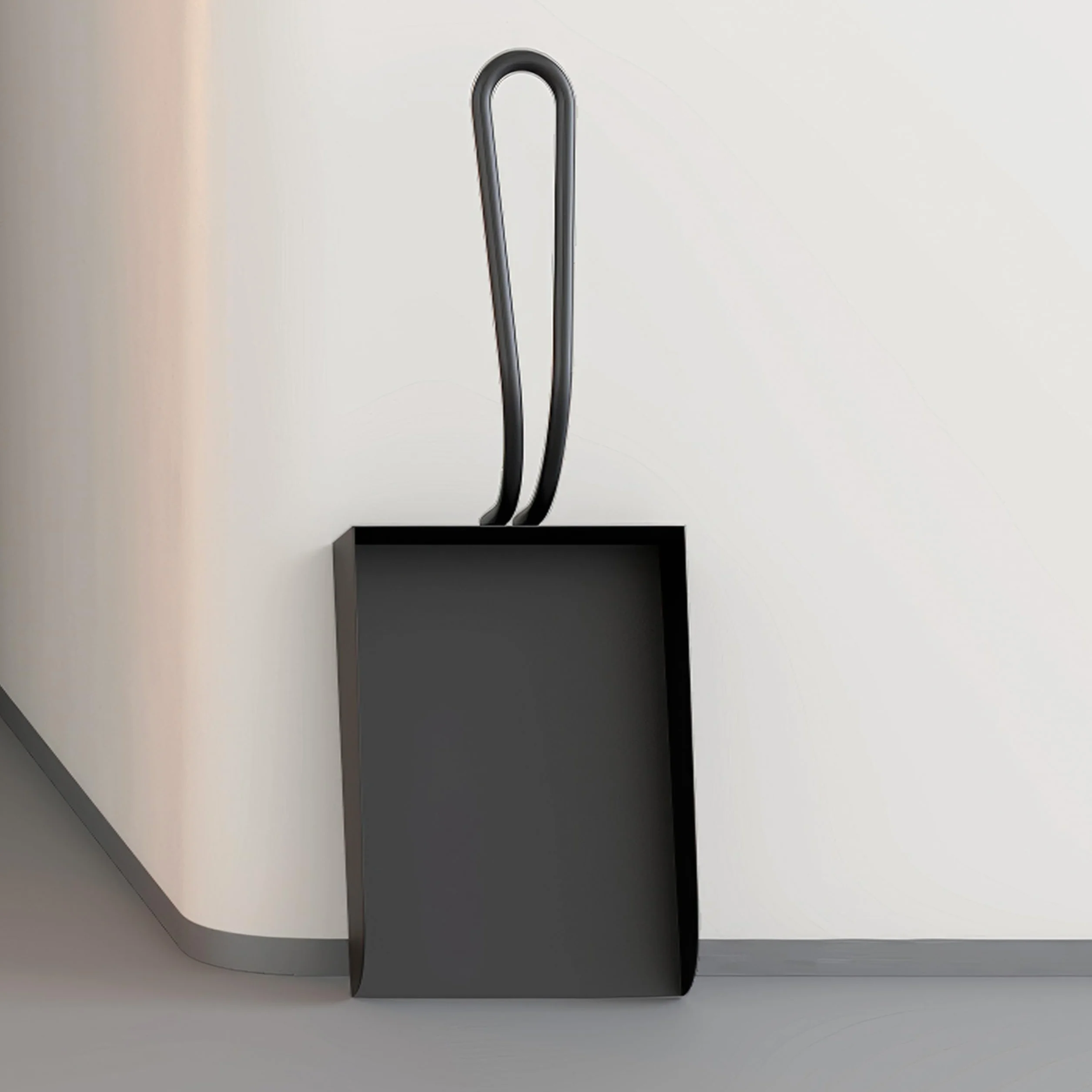 Kingson Czarna łopata kominkowa - 25 x 10 cm - akcesorium do palnika na drewno - trwałe i stylowe narzędzie do wydajnej konserwacji paleniska