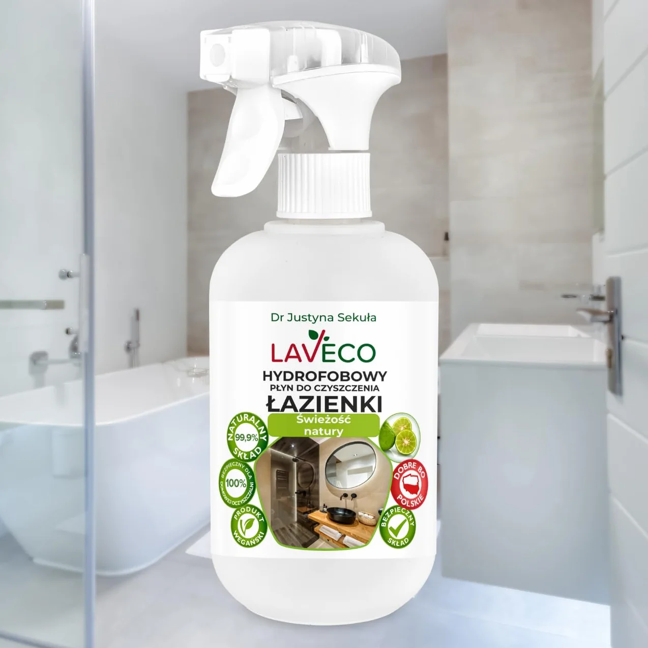 Hydrofobowy płyn do czyszczenia łazienki – Świeżość natury - 0,5 l