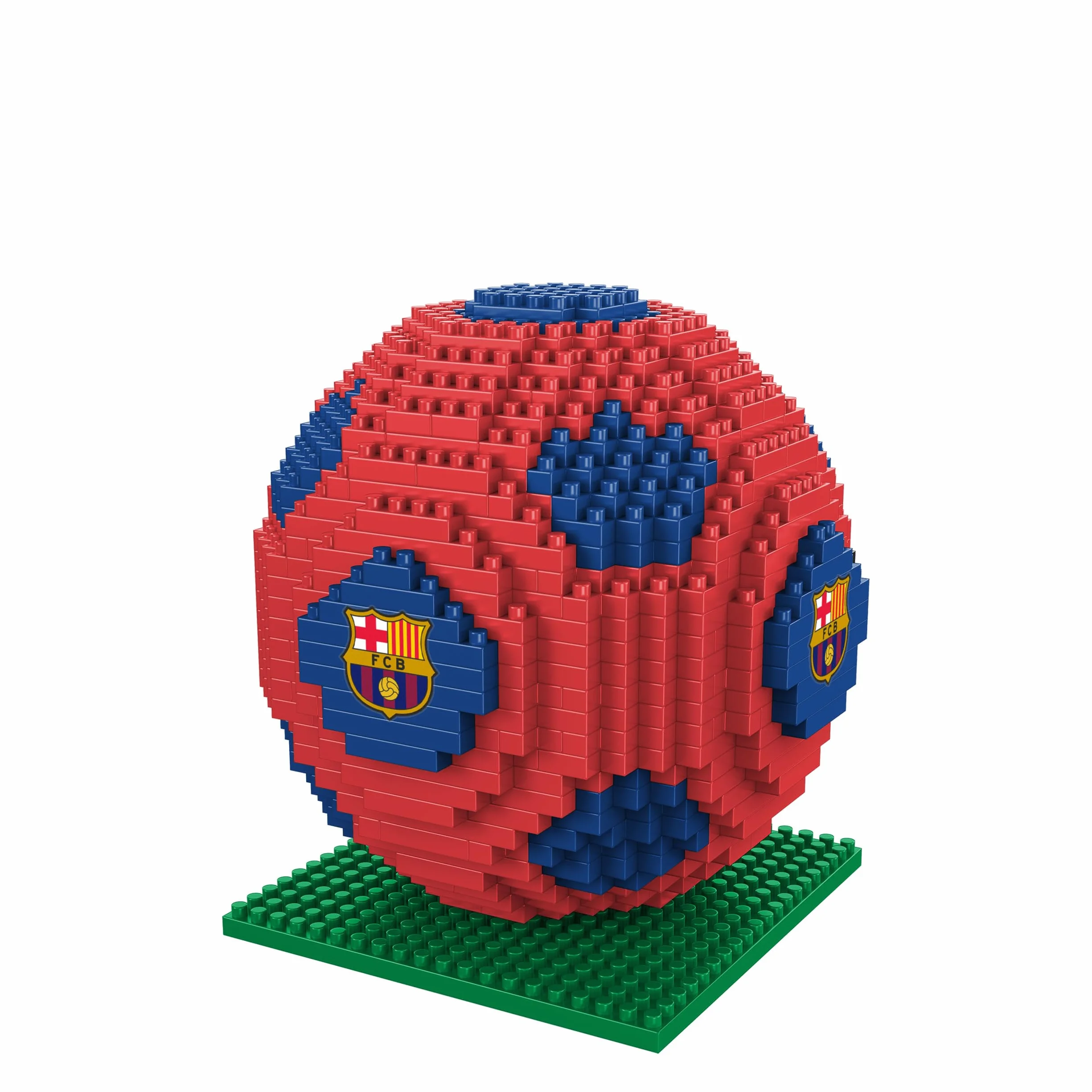 FOCO Klocki BRXLZ, oficjalny licencjonowany produkt FC Barcelona, piłka 3D