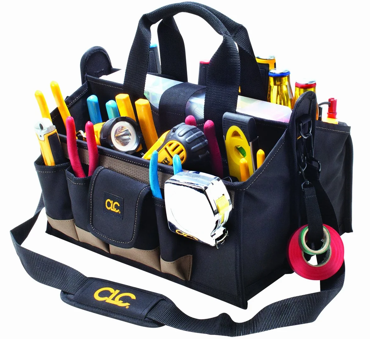 CLC Custom Leathercraft 1529 16 cali. Torba na narzędzia z tacą środkową, 16 kieszeni