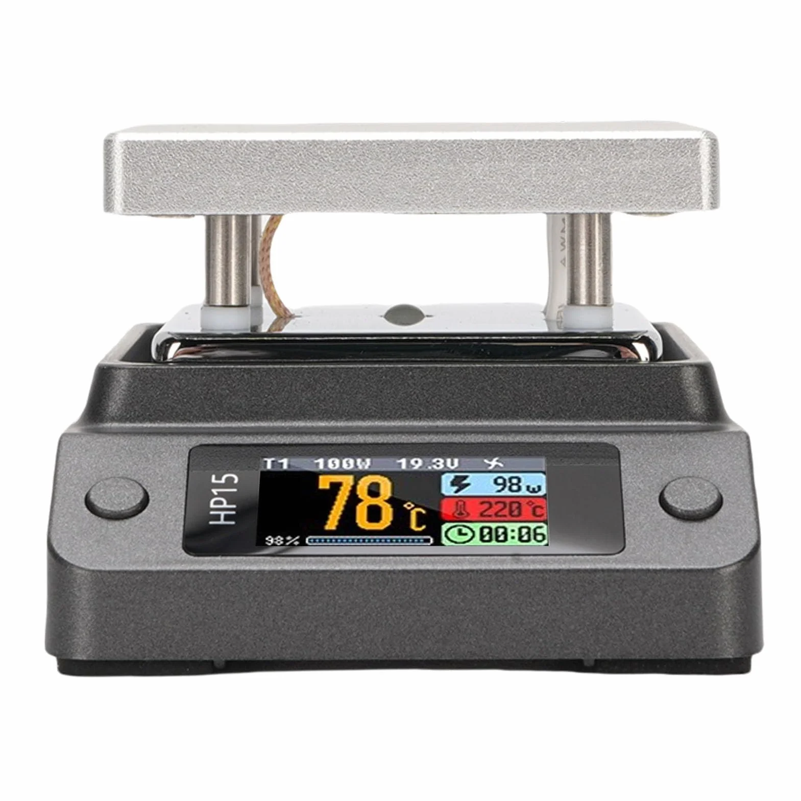 Jeffergarden 150W USB C Lutownicza Płyta Grzewcza z Ekranem LCD i Stacją Podgrzewania do Naprawy Płytek PCB BGA SMD 80-350°C 50x50 Mm