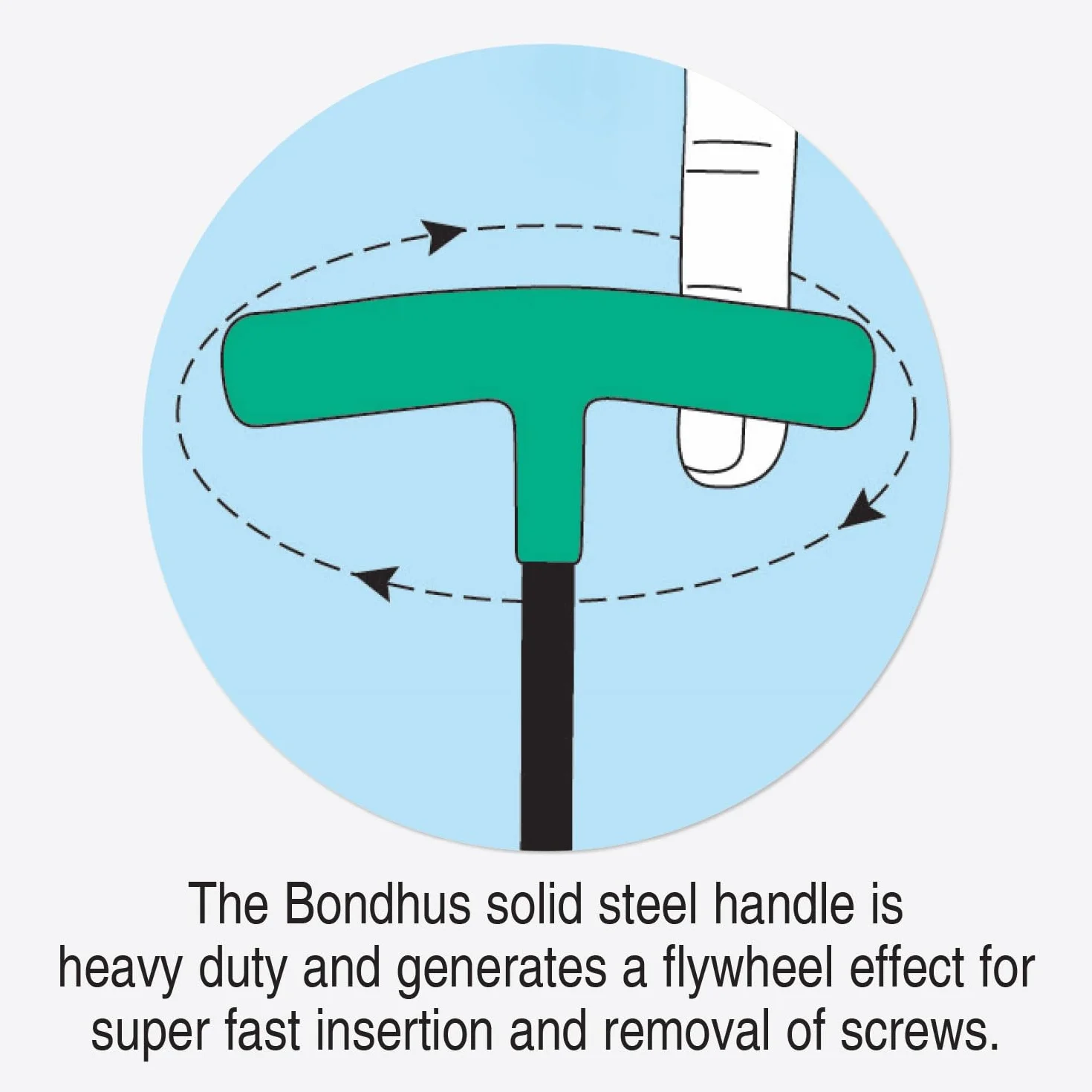 Bondhus, BTX50MM T-Handle BALLDRIVER HEX zestaw 4 mm - 10 mm, 13148