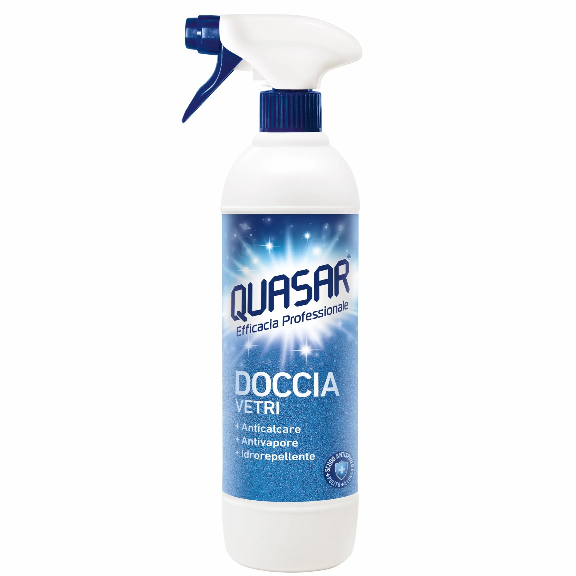 Quasar szklany prysznic - odkamieniający, odporny na wodę, 680 ml