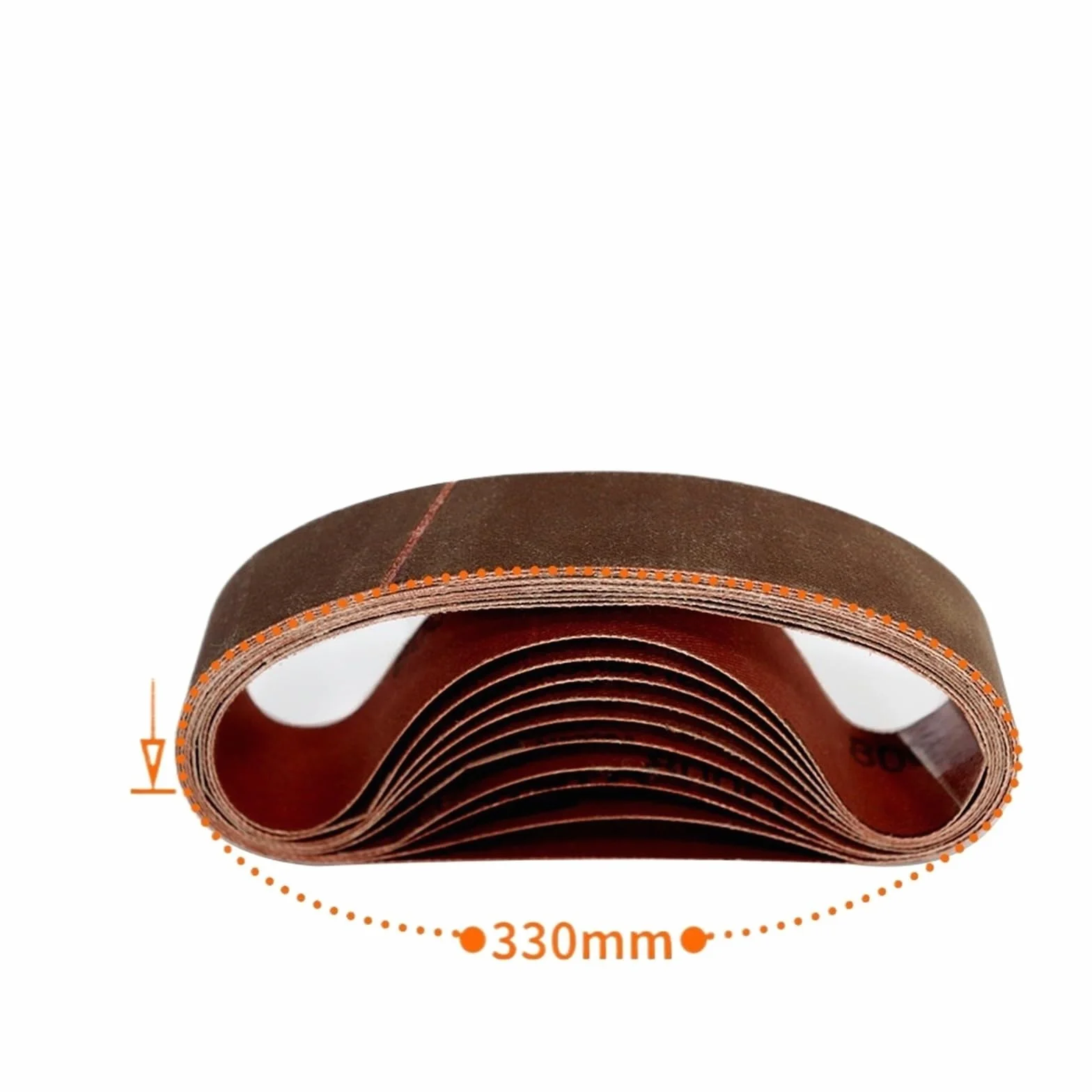 20 szt. 330 x 30 mm taśmy szlifierskie, ziarnistość 40-1000, drewno, miękki metal, polerowanie, taśmy ścierne do szlifierki taśmowej, 20 szt., ziarnistość 40