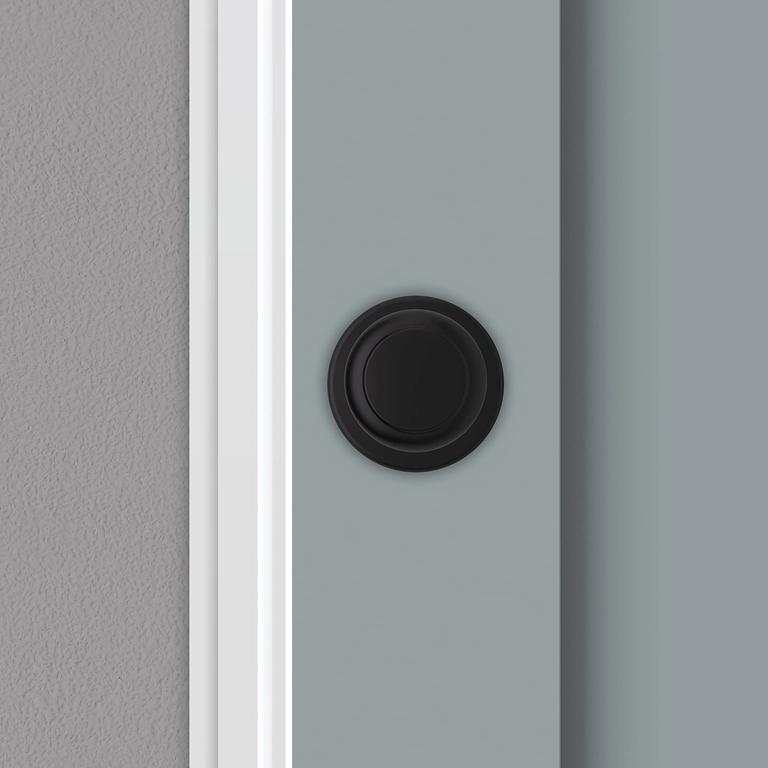 Kwikset 92001-604 Gałka drzwiowa, matowa czerń, przejście