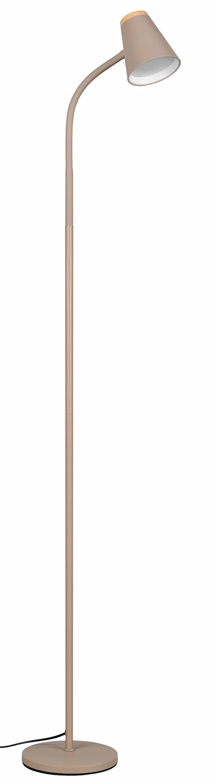 RL LIVE YOUR LIGHT Lampa stojąca LED - wys. 145 cm - 1-punktowa - brązowa - kolor piaskowy - tworzywo sztuczne