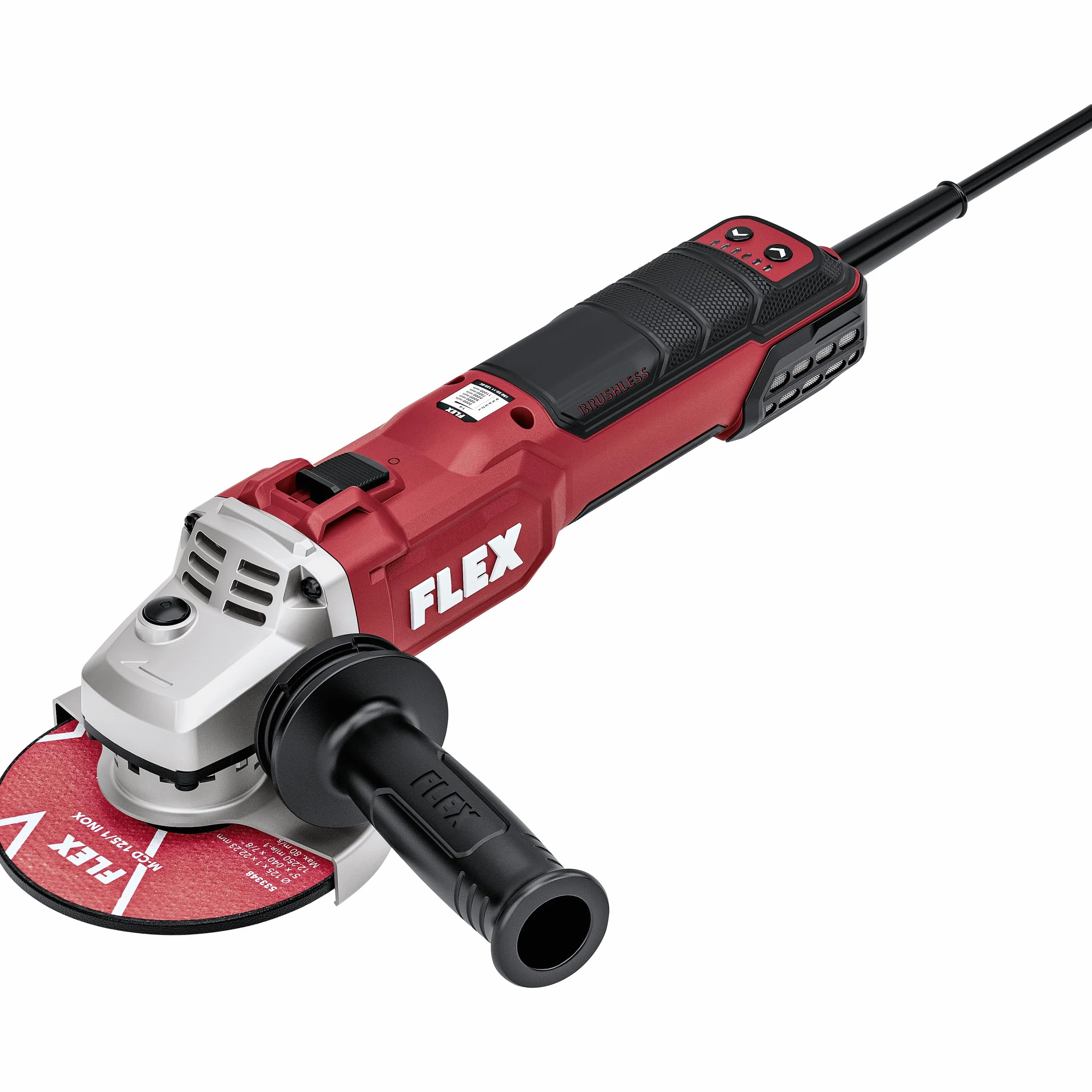 FLEX Szlifierka kątowa 2000 W, 125 mm (2000 W, szlifierka kątowa ze zmienną prędkością obrotową i hamulcem, 125 mm, 230 V, 50/60 Hz, długość kabla 4 m, rzemieślnik, narzędzie ręczne) 534016