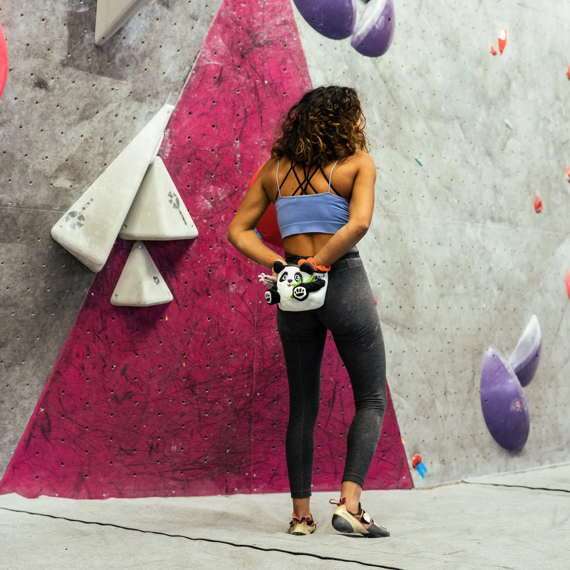 YY Vertical Panda Chalkbag do wspinaczki skałkowej | Odpowiedni dla dorosłych i dzieci | Idealny do wspinaczki skałkowej, boulderingu, siłowni i crossfitu