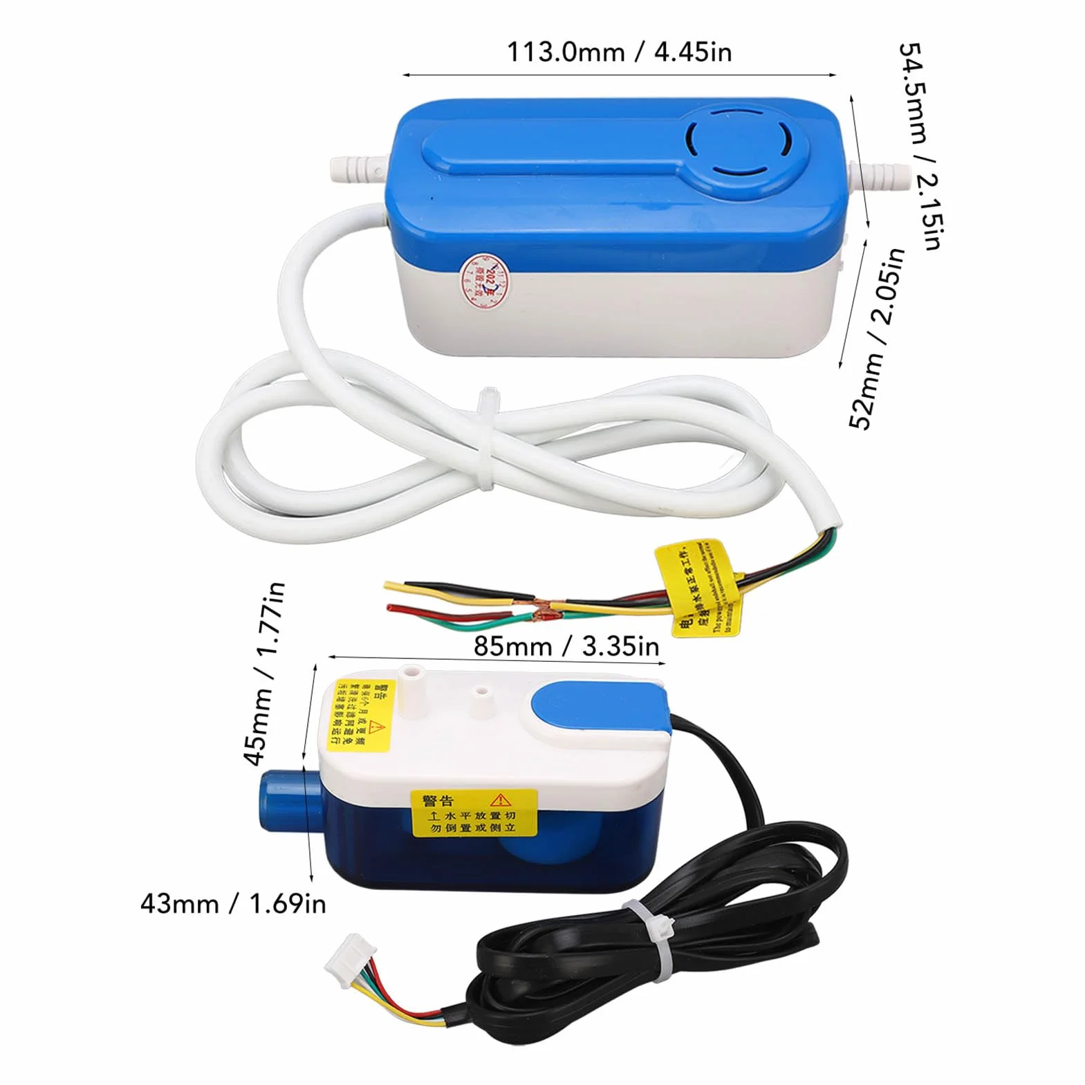 Pompa Kondensatu AC110-240V, 24 L/h, Automatyczna, do HVAC, Osuszacza, Pieca, Klimatyzatora, 3W, ABS, 200ml
