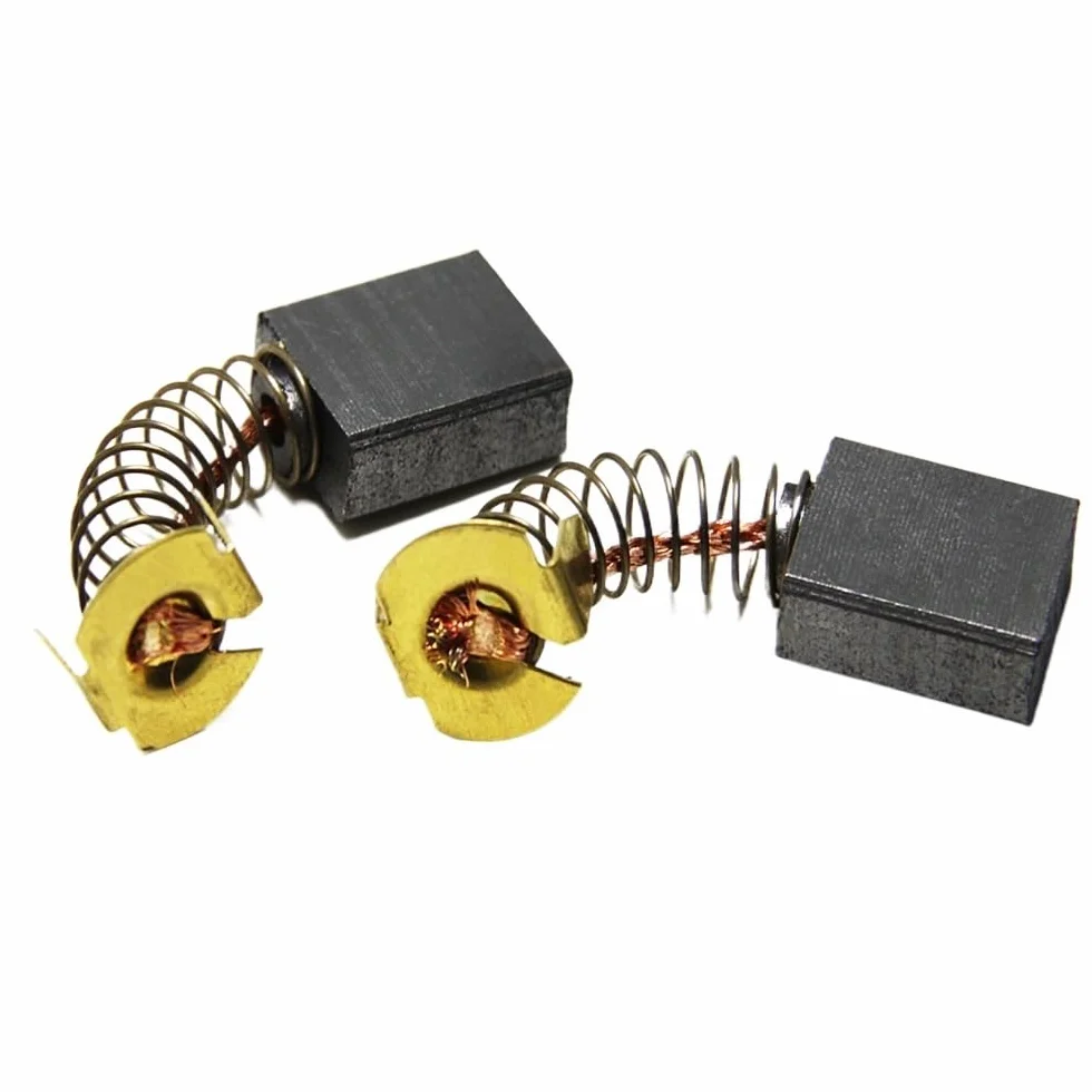 5 par szczotek węglowych CB153 części zamienne do elektronarzędzi rozmiar 6,5 x 13,5 x 16 mm