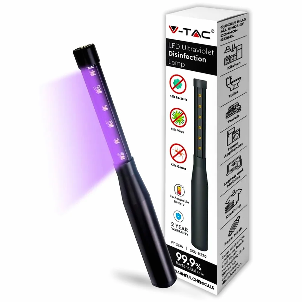 V-tac VT-3214 UVC lamp - Desinfecterend - Desinfectie - Doodt 99.9% bacteriën en virussen - Ultraviolet C straling - 14W
