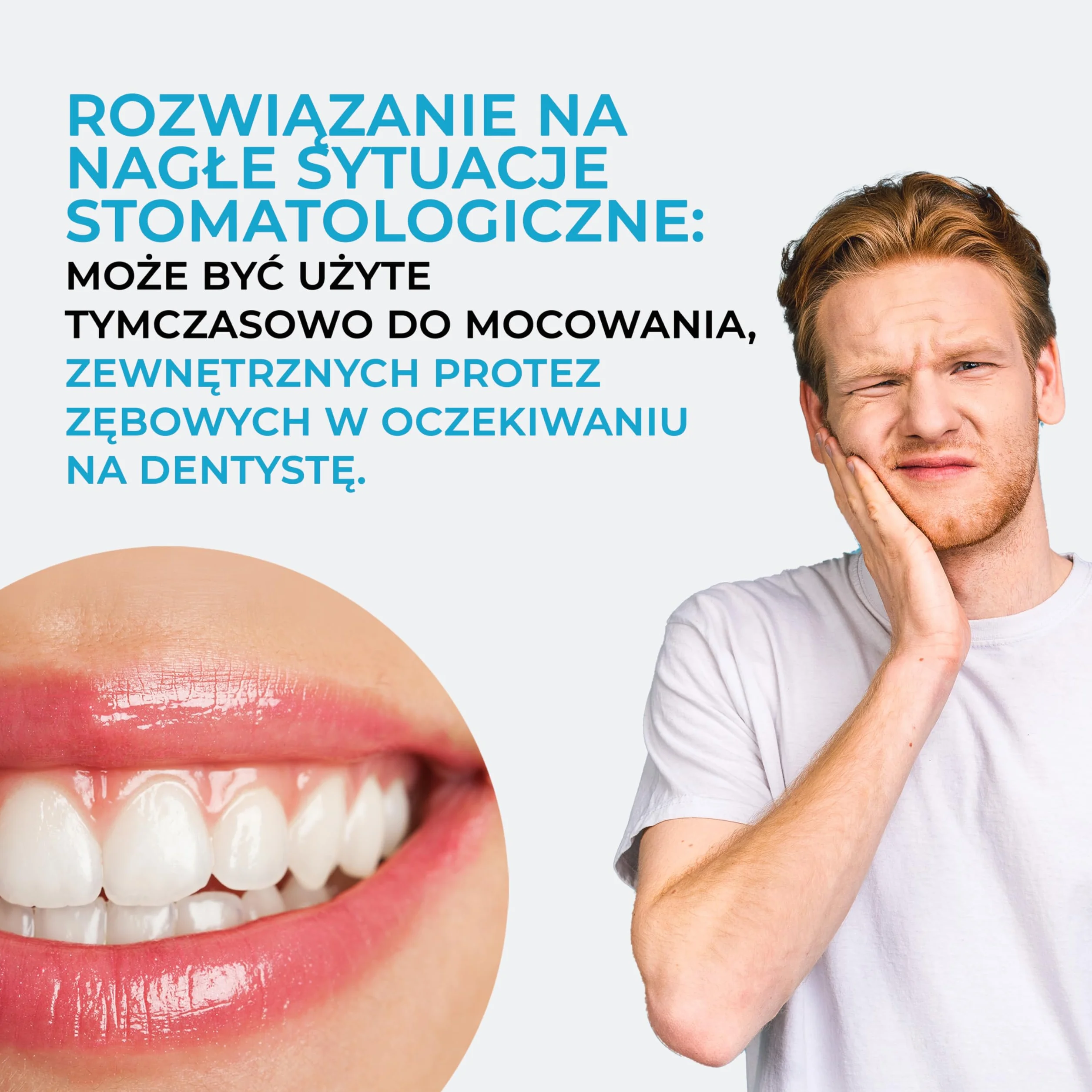 Zestaw tymczasowego cementu dentystycznego, do wielokrotnego stosowania i maksymalnej przyczepności, do mocowania mostów i kapsułek dentystycznych, zestaw naprawczy do mostów, Made in Italy z Temp BondNE
