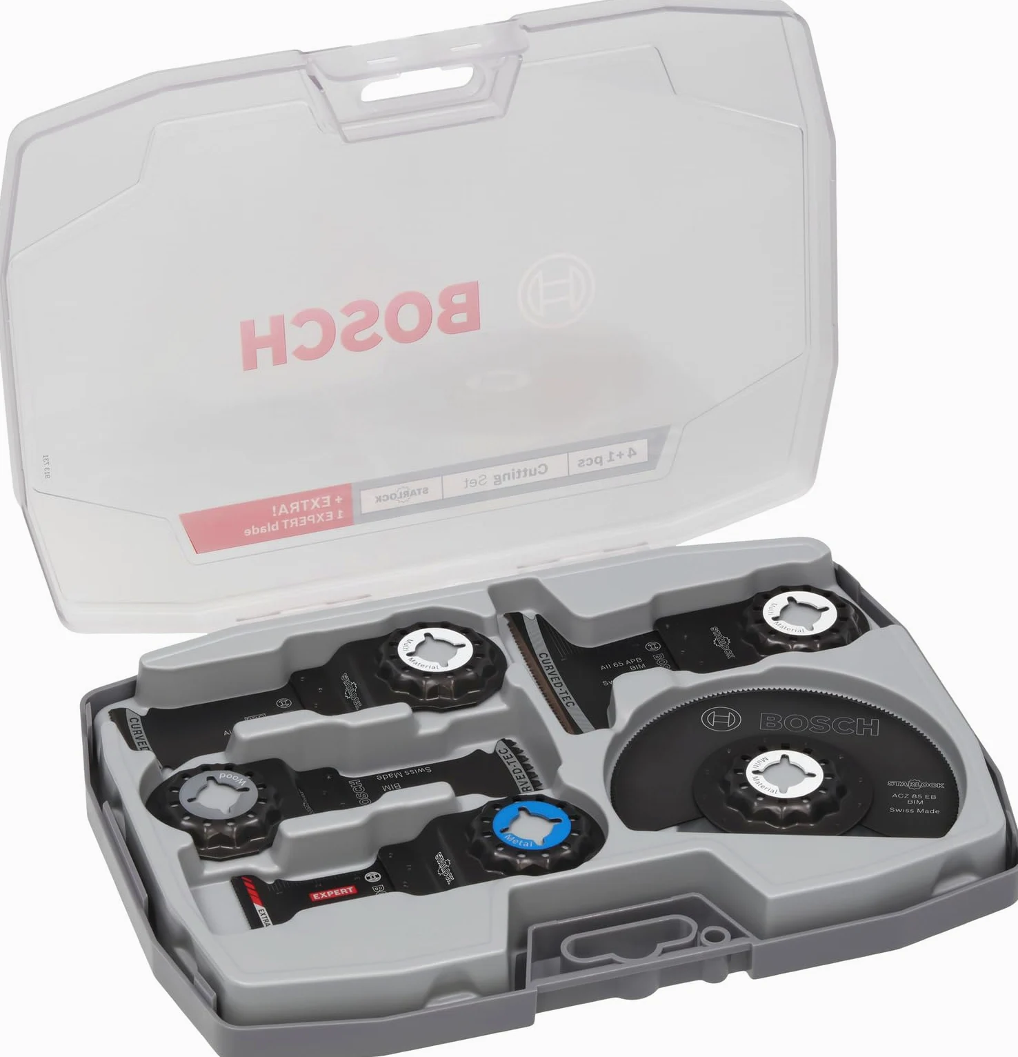 Bosch 5x Zestaw do cięcia, 5 szt. (do Stal nierdzewna, Stal, 160 x 222 mm, Professional Akcesoria Narzędzie wielofunkcyjne)