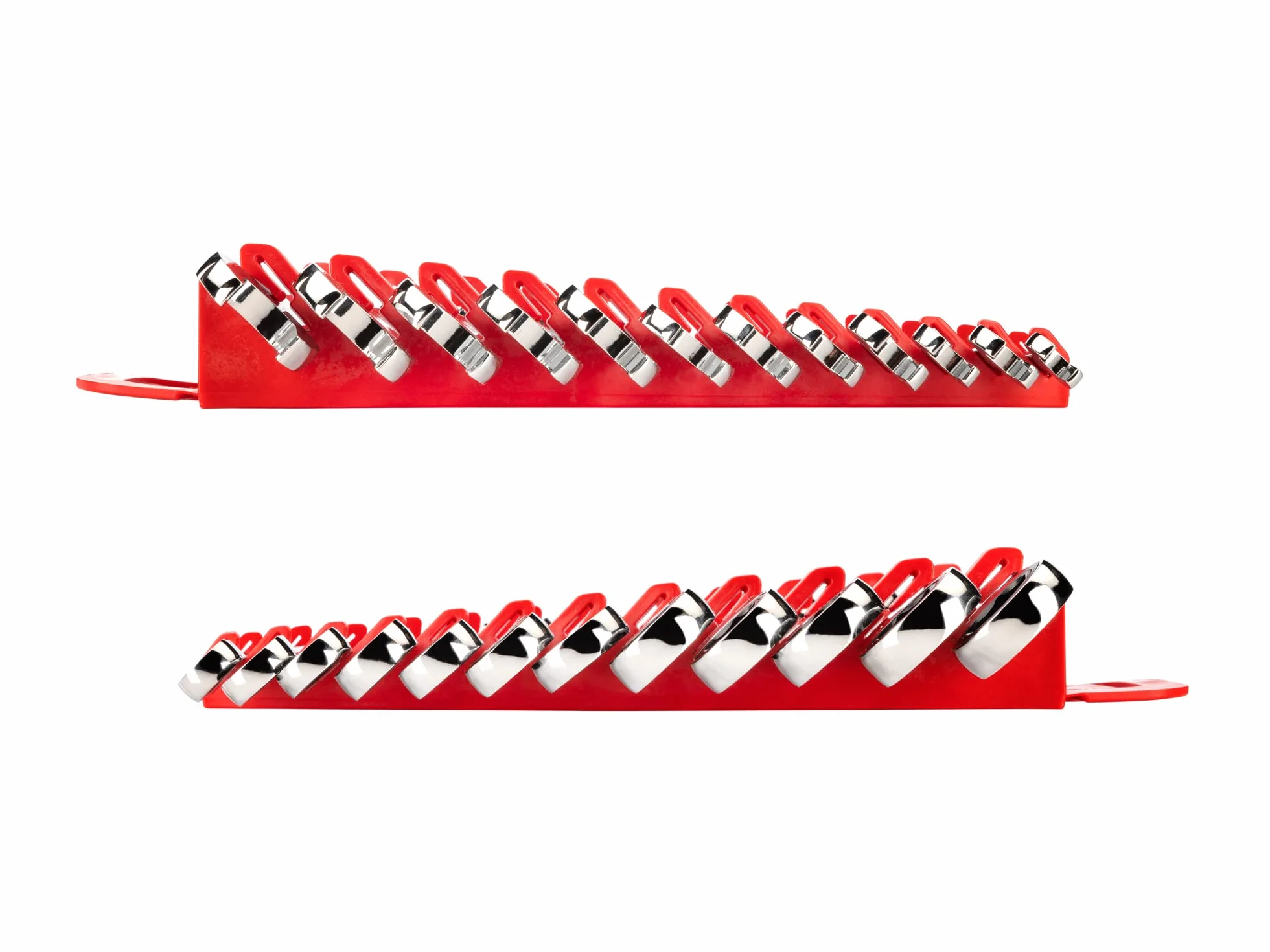 TEKTON WRN57170 zestaw kluczy płasko-oczkowych z grzechotką, metryczny, 8 mm-19 mm, 12-częściowy, srebrny
