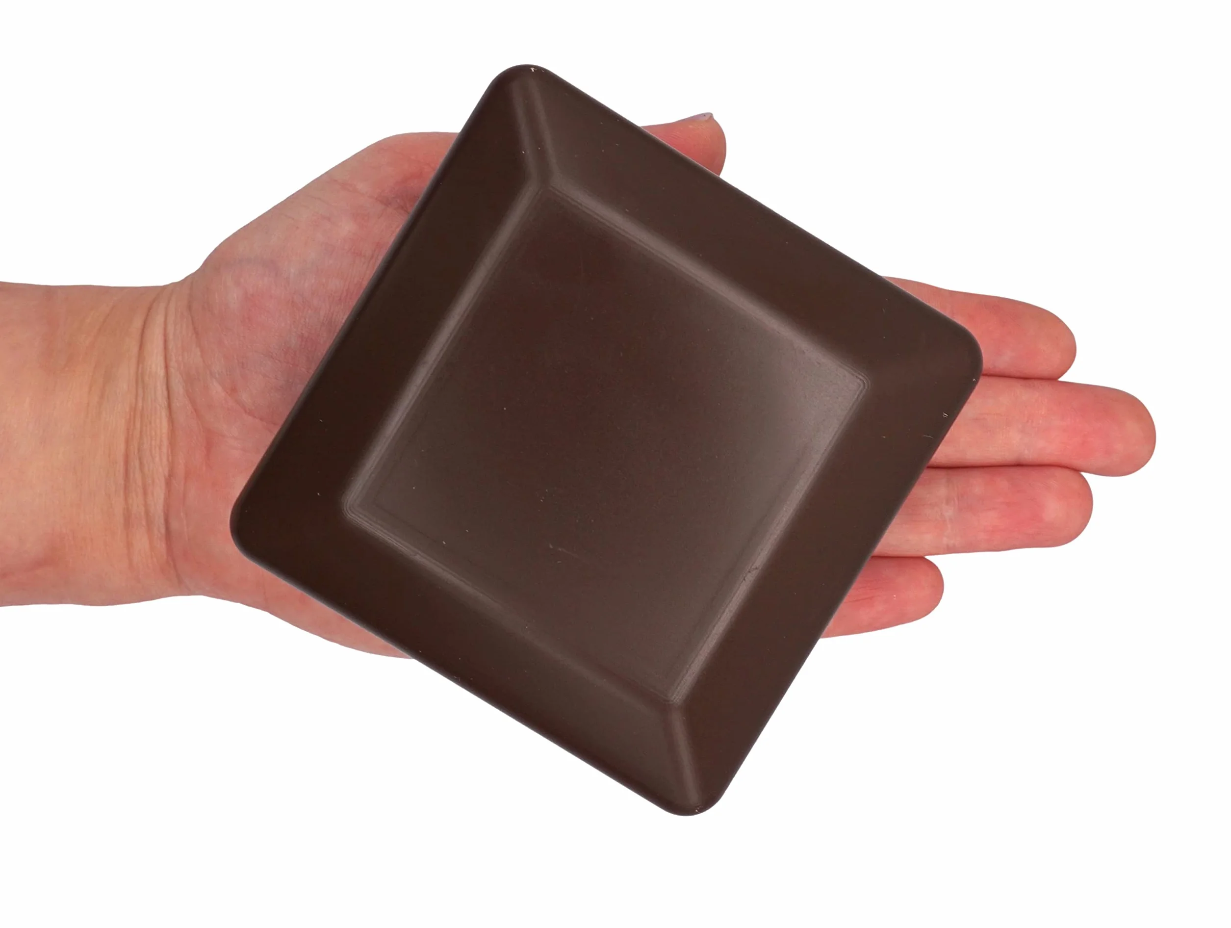 Zaślepki słupków ogrodzeniowych kwadratowe 80 x 80 mm brązowe RAL 8028 plastikowe