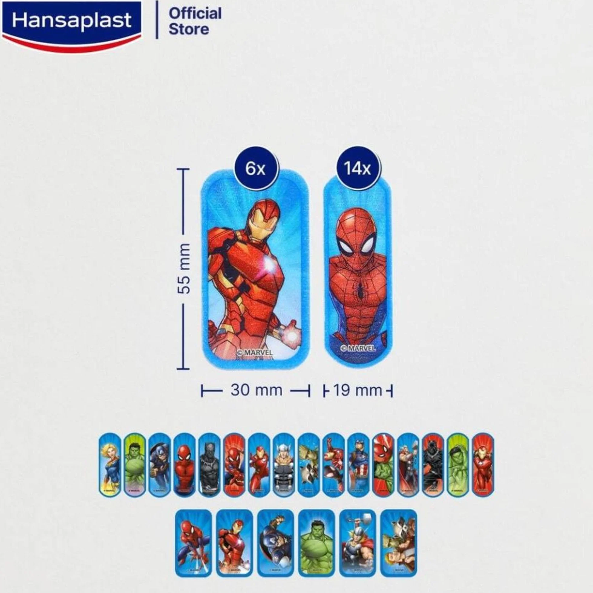 Hansaplast MARVEL Avengers plastry dziecięce 20 pasków