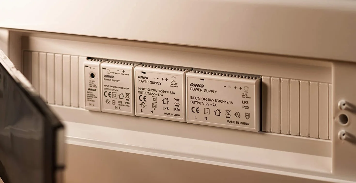 ORNO PSU-1643 Zasilacz na Szynę DIN TH35 12VDC / 2A / 24W Szerokość 2 Moduły