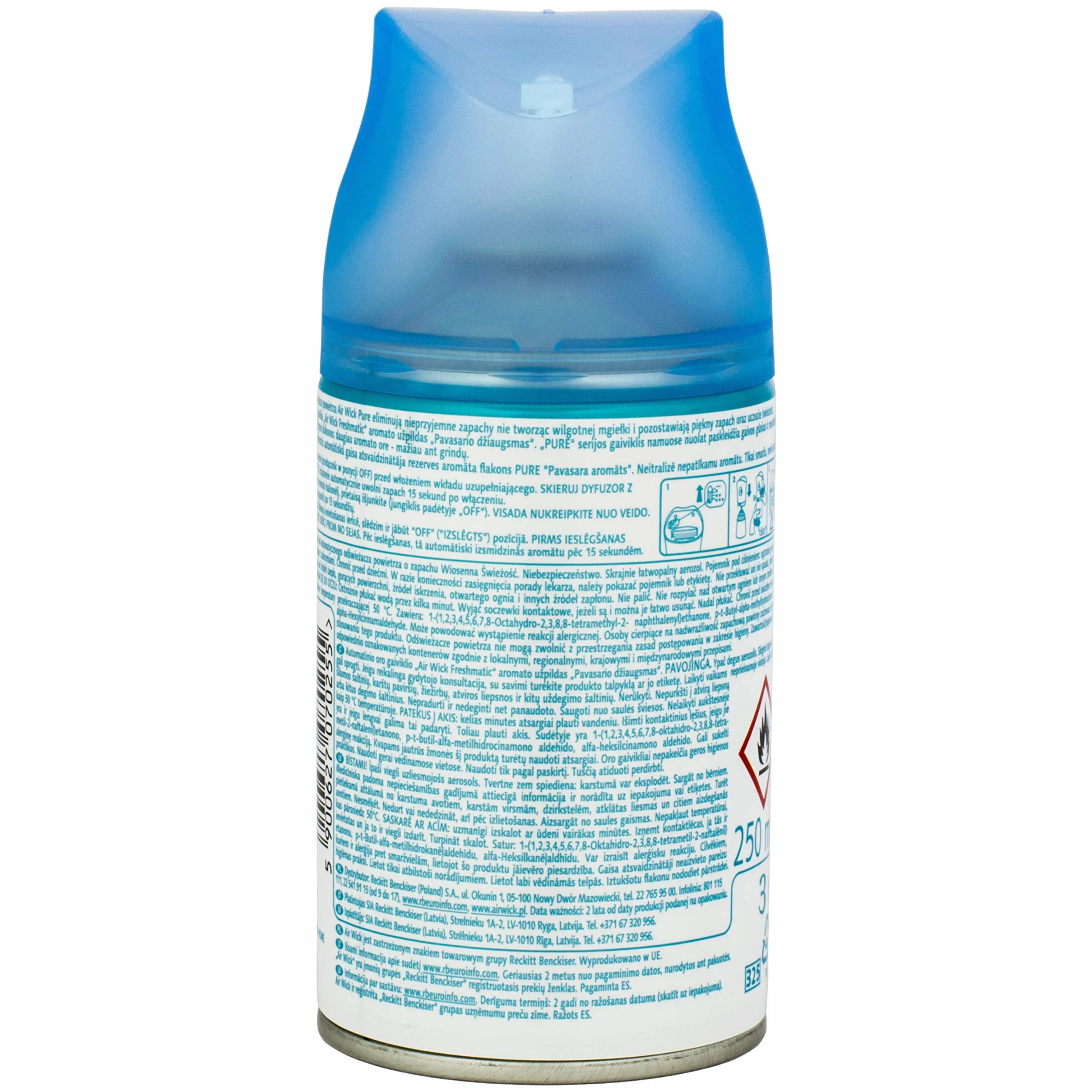 Air Wick odświeżacz powietrza Freshmatic Max wkład uzupełniający Pure wiosenna świeżość – 3 sztuki w opakowaniu