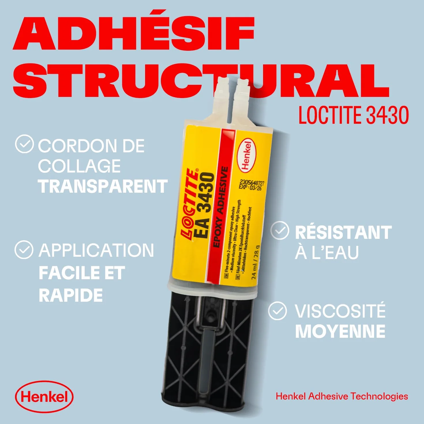 Loctite EA 3430 klej epoksydowy metal/guma/plastik 24 ml
