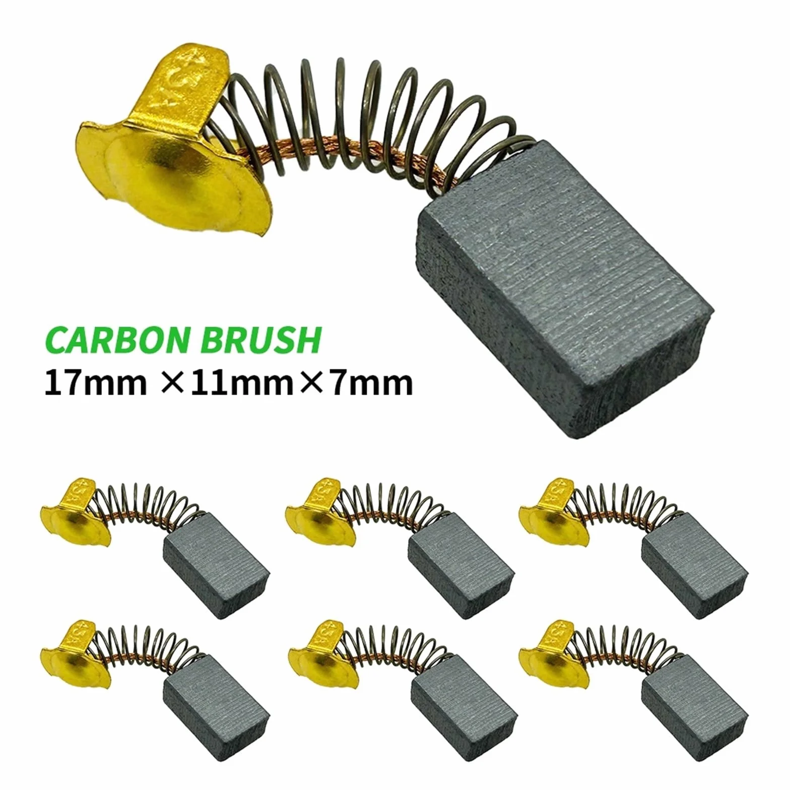 20 sztuk 17 x 11 x 7 mm beziskrzące szczotki węglowe do elektronarzędzi