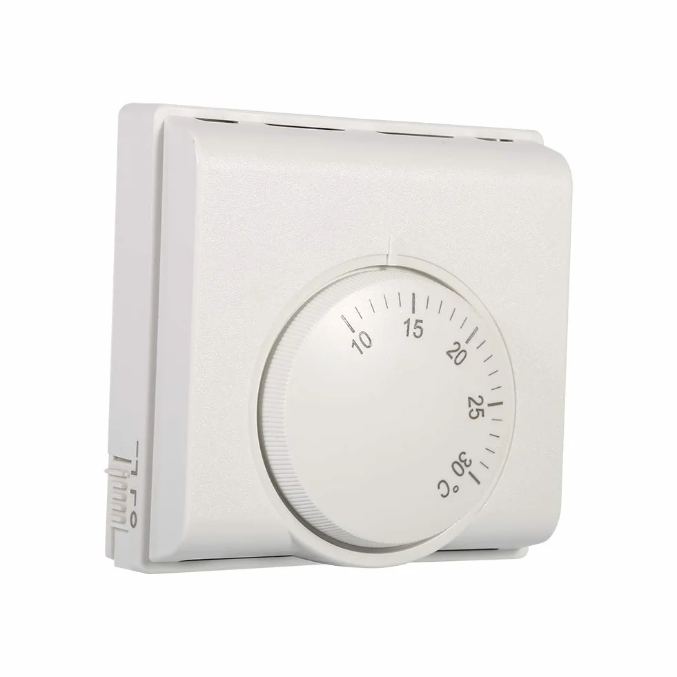 Mechaniczny termostat, 220 V, 50 Hz, mechaniczny termostat pokojowy, przełącznik termostatu, do centralnej klimatyzacji