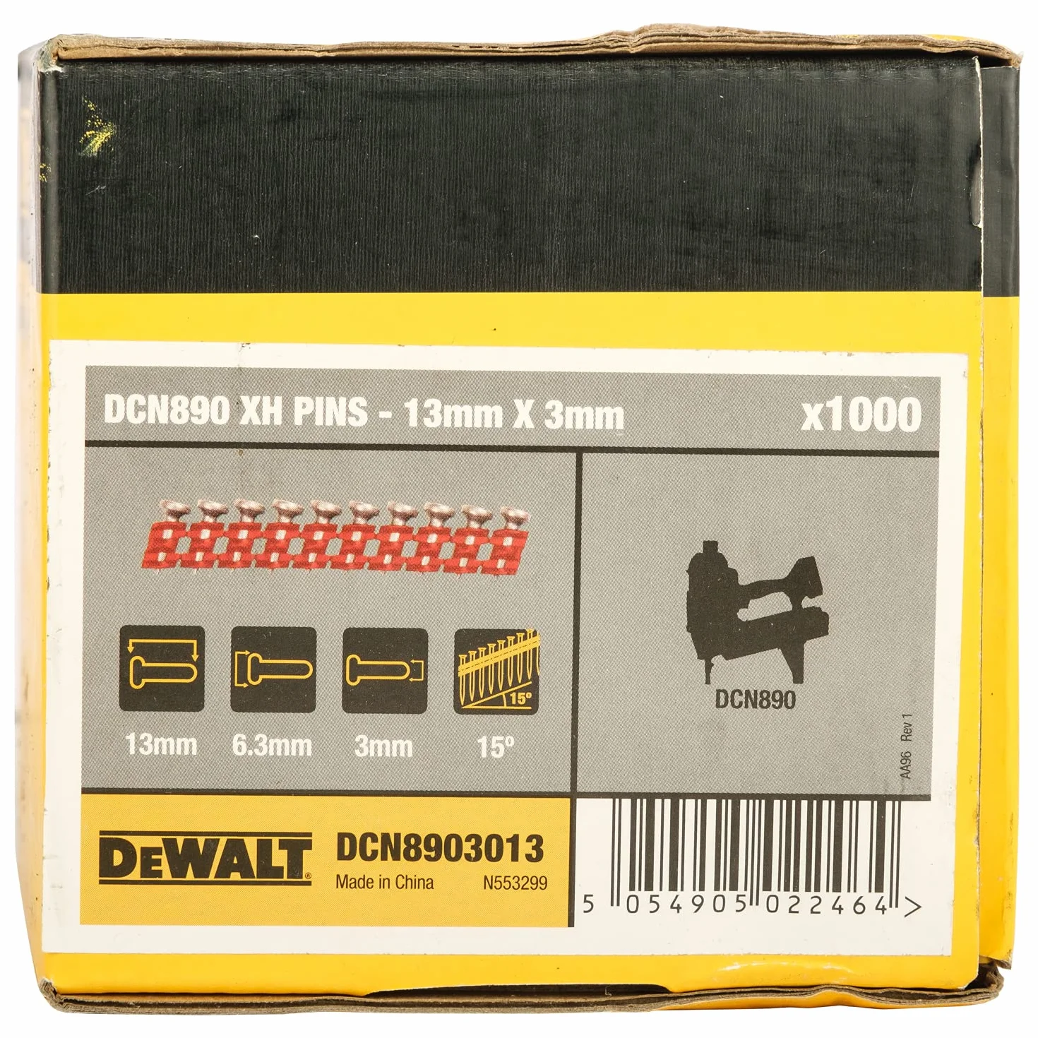 DeWalt Gwoździe HX 3,0x13 na Taśmie Czerwone DCN8903013 1000 szt.