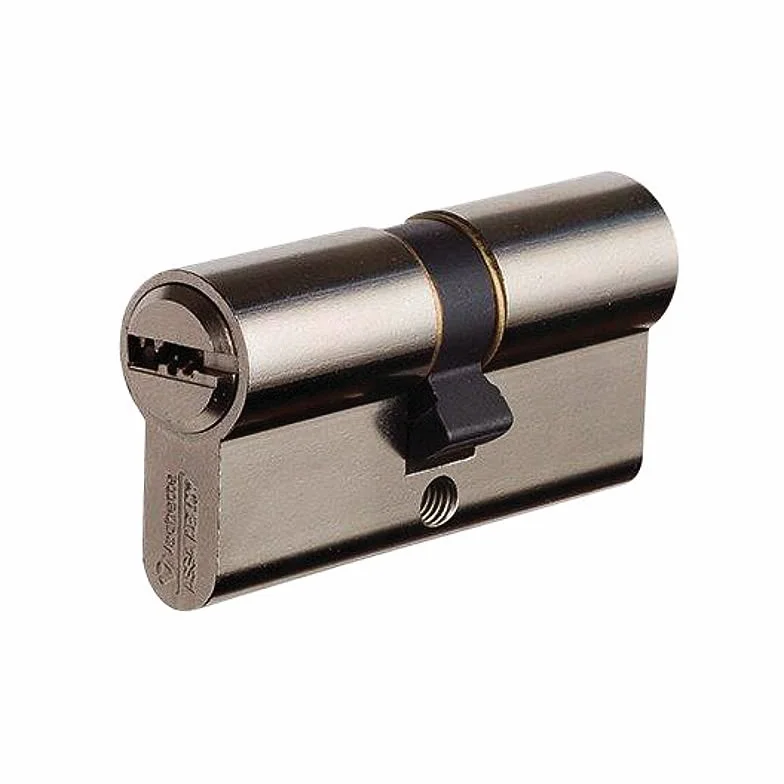 Vachette Cylinder VELIX 45x50 z podwójnym wejściem - niklowane wykończenie - odporność na przebicie, wiercenie i szydełkowanie - 5 kluczy odwracalnych, karta własności i ekskluzywny patent do 2036 r.