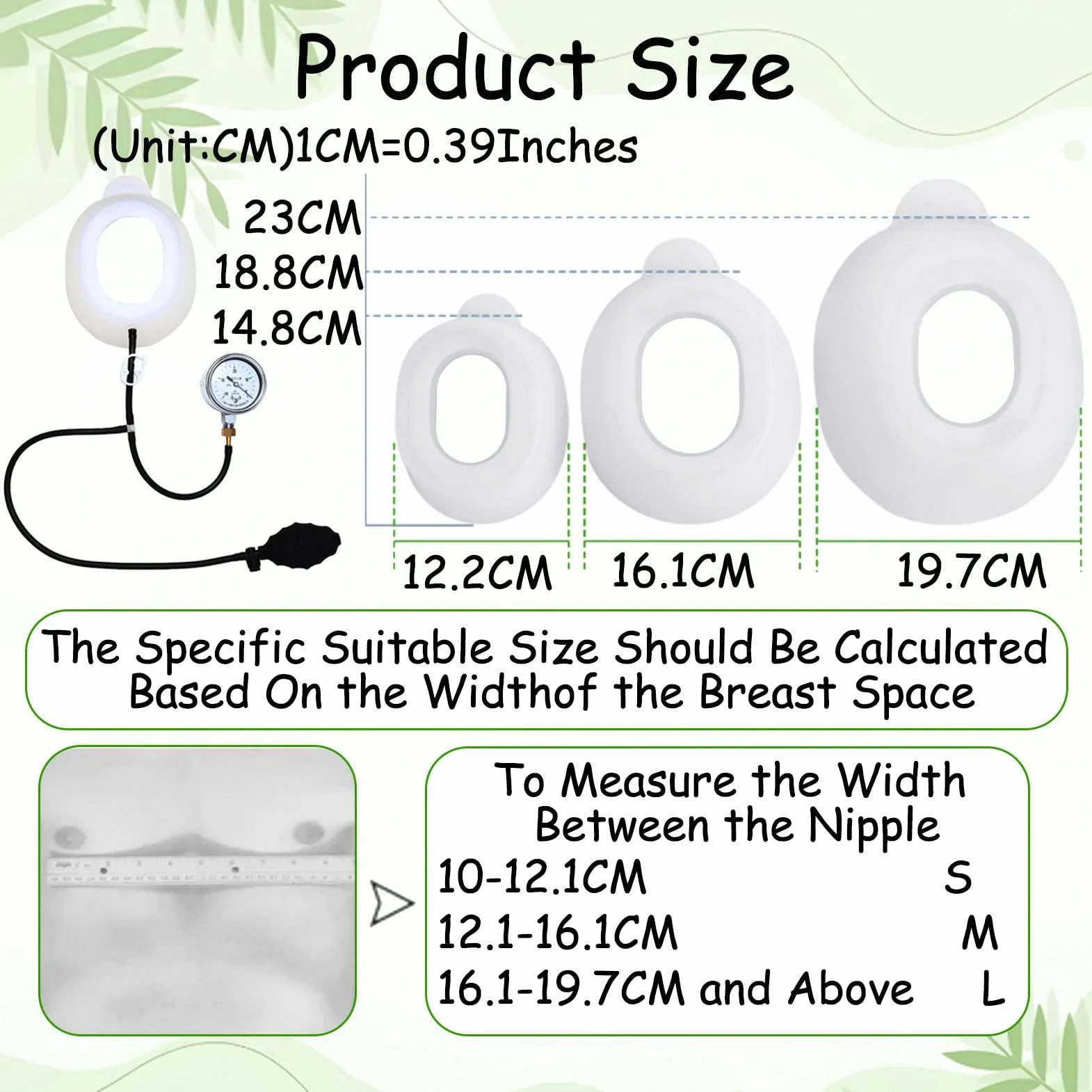 Pectus Excavatum Vacuum Bell, Orteza Na Klatkę Piersiową Dla GołęBi, UrząDzenie Korekcyjne Z Manometrem, Terapia Dzwonem PróżNiowym Standard-S