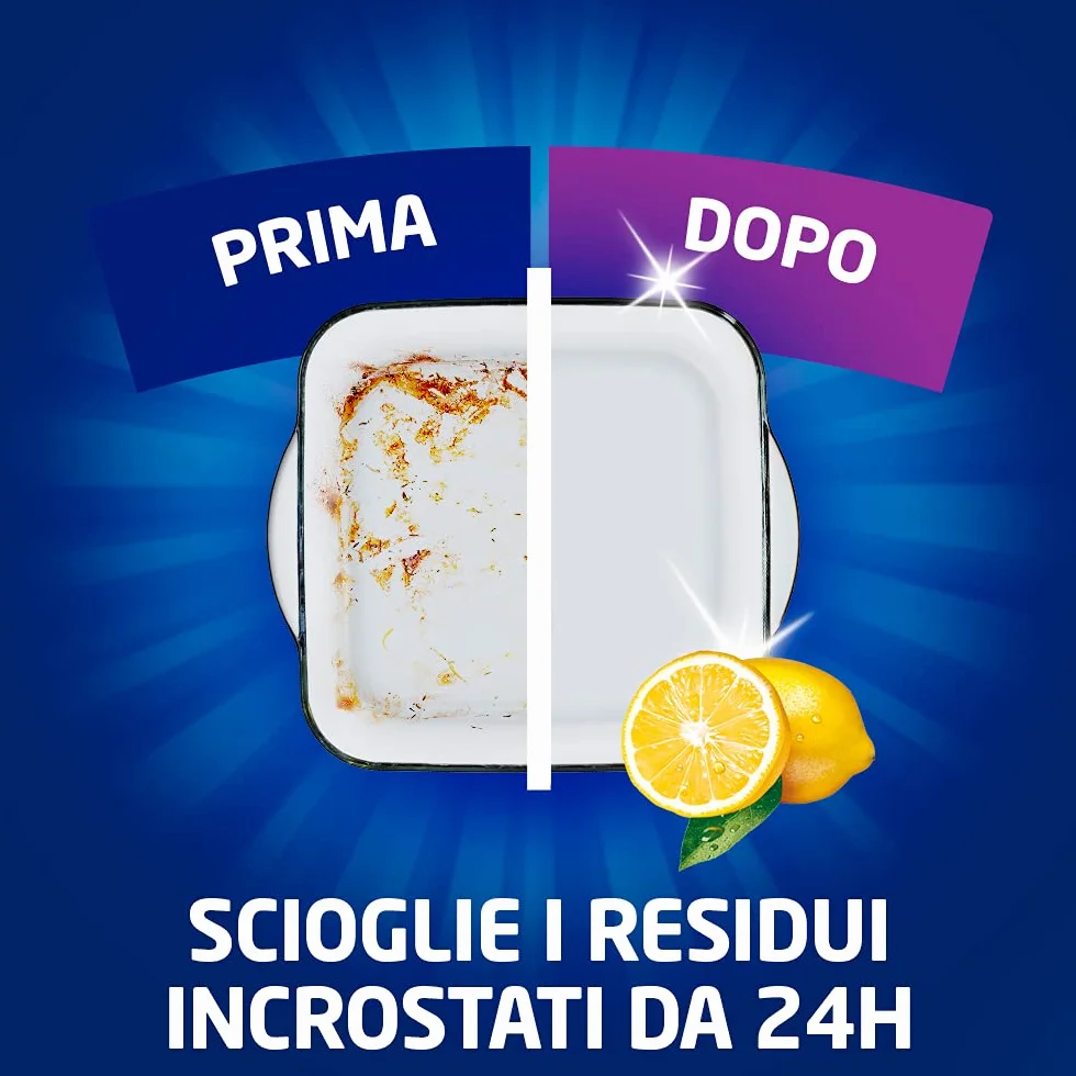 Finish Powergel żel do mycia w zmywarce w płynie, wielozadaniowy, moc odtłuszczania, cytryna, opakowanie 30 prań, 600 ml