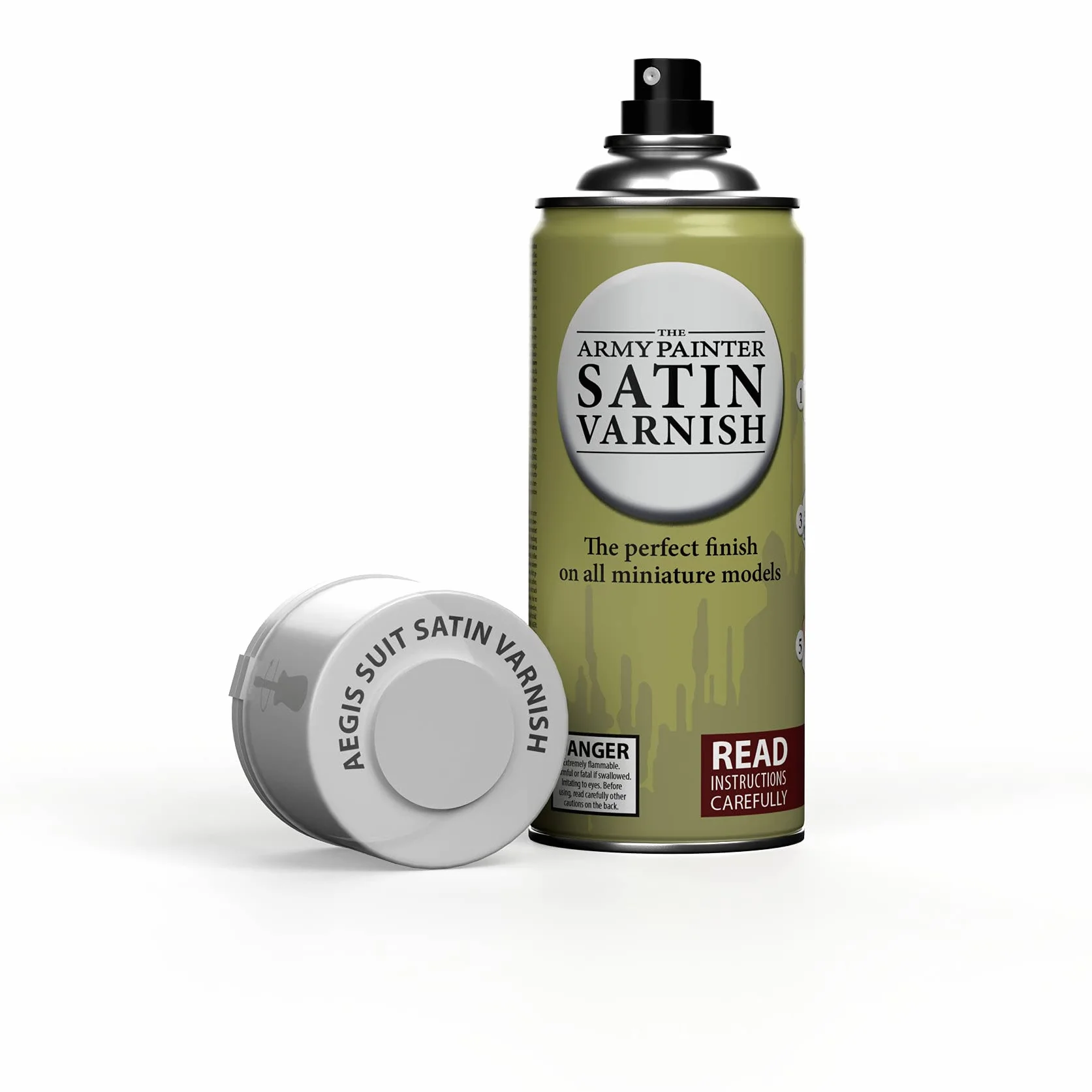 The Army Painter Satin Varnish, lakier w sprayu do ochrony figurek, modelowania figurek do gier fabularnych, planszowych i bitewnych, 400 mL