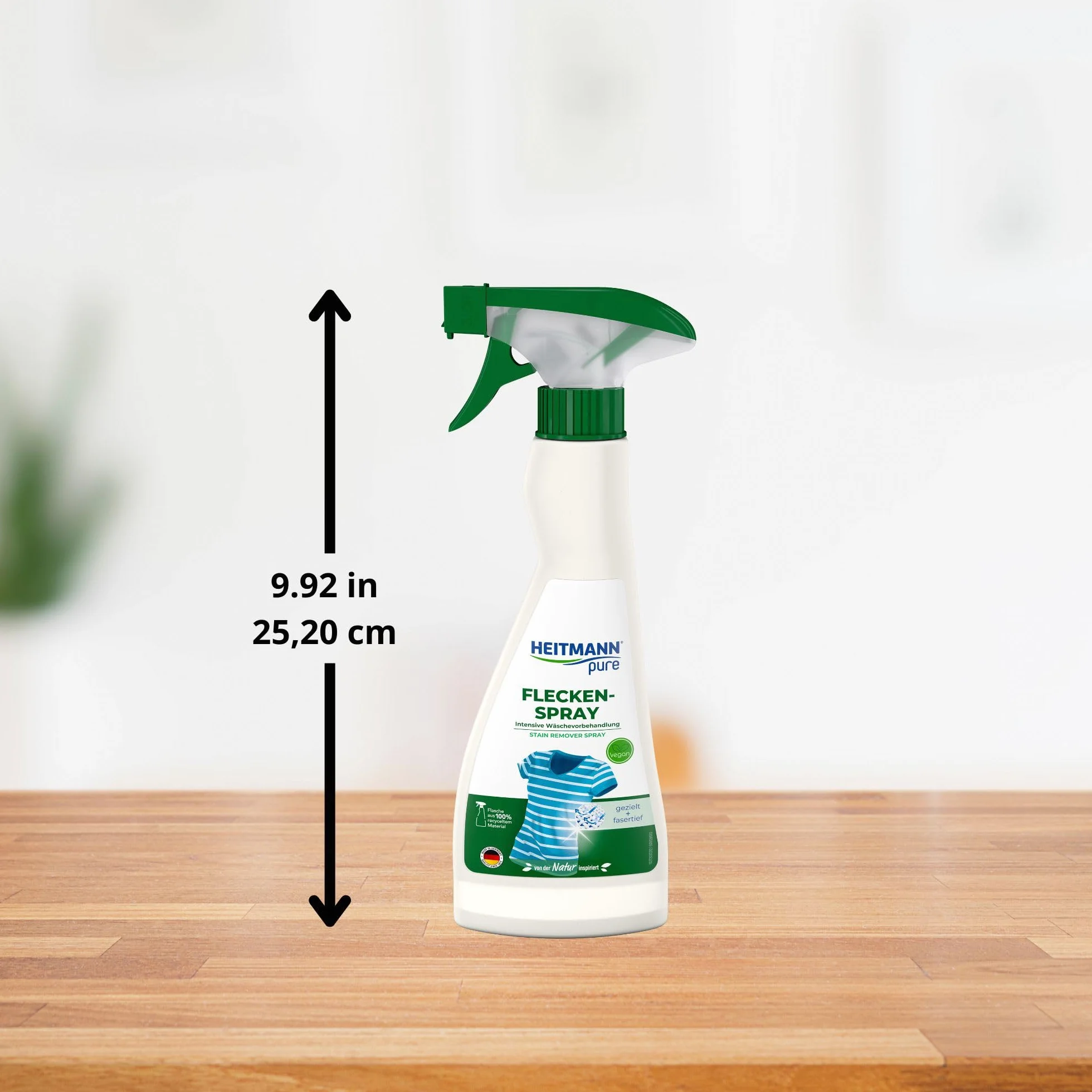 HEITMANN pure Spray na plamy, wegańska alternatywa dla mydła żółciowego, intensywna obróbka wstępna plam, 250 ml