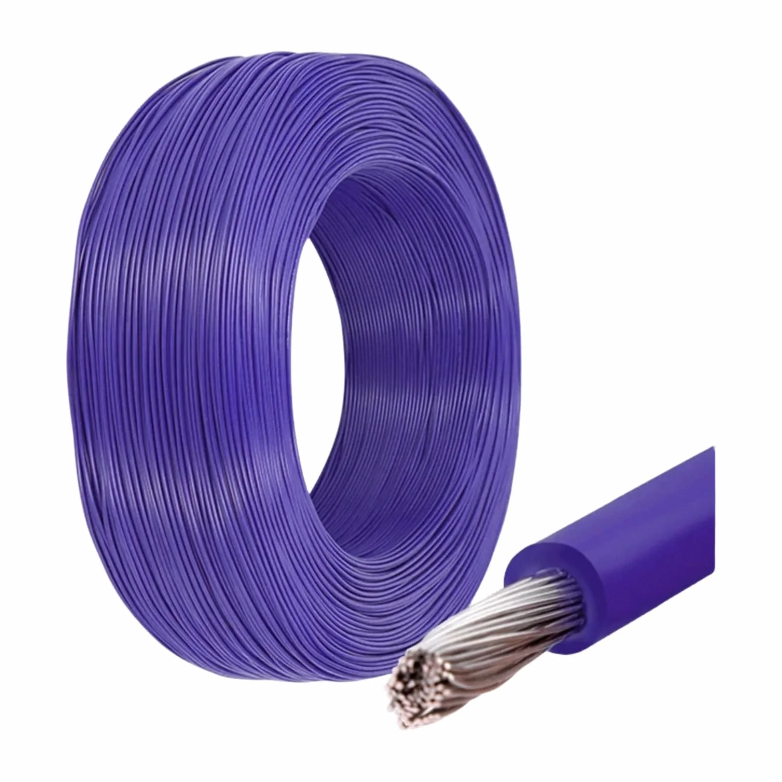 12 kolorów 1007 skręcany drut 5/10 m 30/28/26/24/22/20/18/16AWG PVC izolowany kabel miedziany odpowiedni (fioletowy; 5 metrów; 30AWG)