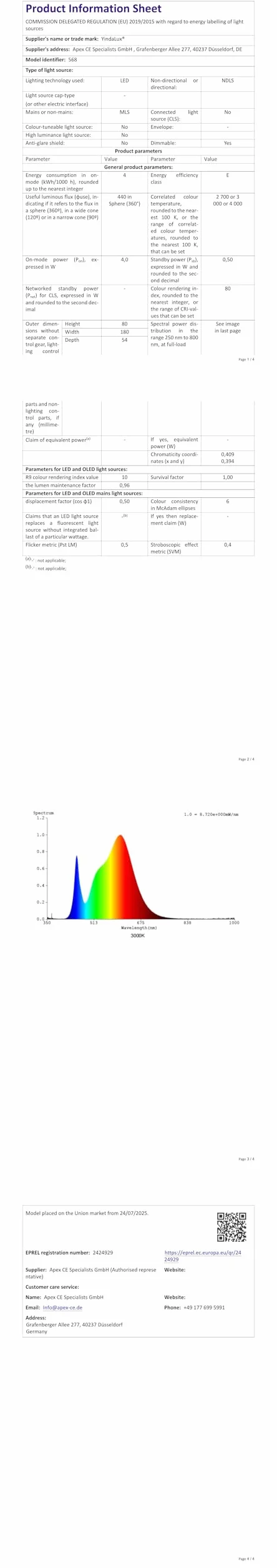 YindaLux Lampa ścienna do wnętrz, zestaw 2 szt., obsługa dotykowa, 2700 K, 3000 K, 4000 K, lampka nocna, ściemniana, 4 W, lampa ścienna do wejścia, sypialni, salonu (czarna)