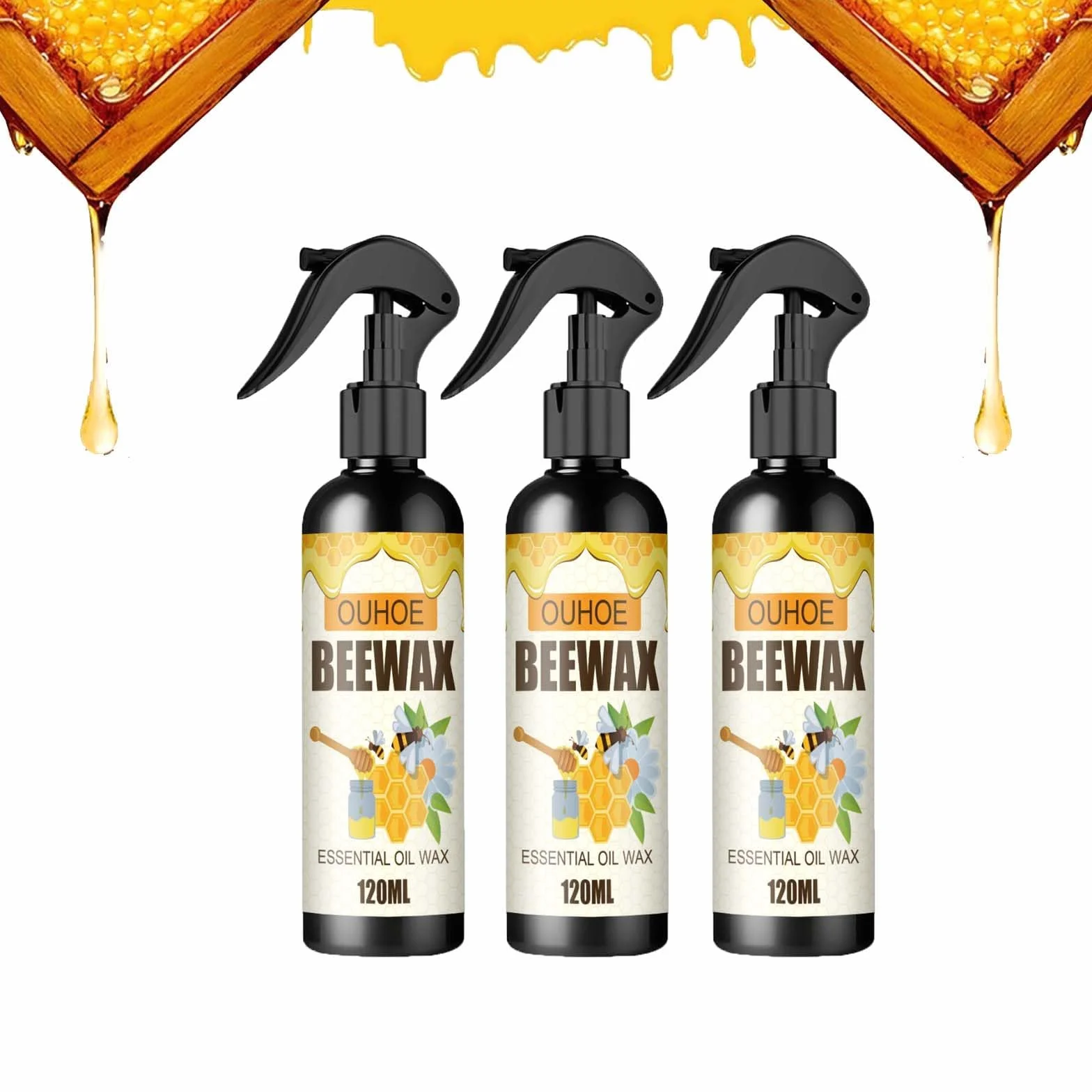 Naturalny mikromolekularny wosk pszczeli w sprayu wosk pszczeli lakier do mebli i środek czyszczący wosk pszczeli środek do czyszczenia mebli lakier do czyszczenia mebli w sprayu