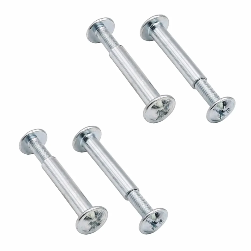 Zestaw śrub łączących do IKEA PAX, BILLY, VITVAL & INLÄGG – M4 łącznik meblowy z ocynkowanej stali, zamiennik do 100402 & 100644