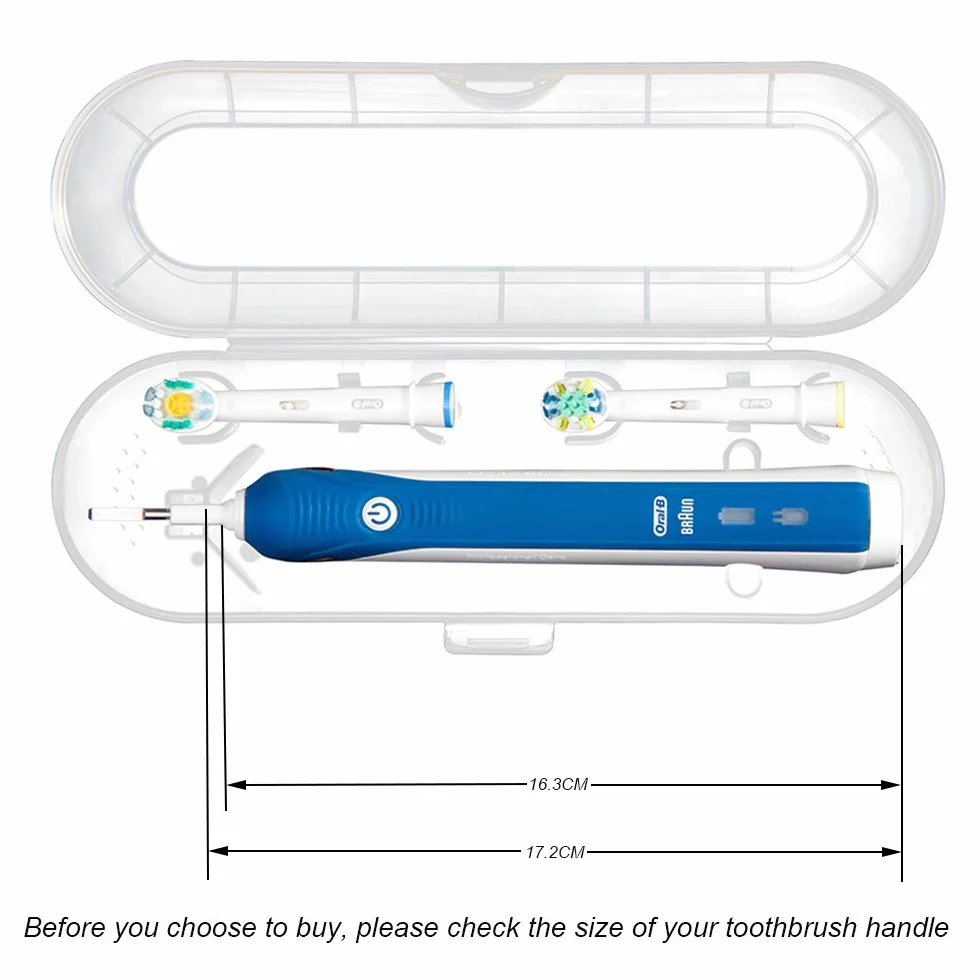 Nincha Przenośne etui podróżne na szczoteczki do zębów, do serii Oral-B Pro, zamienne, plastikowe