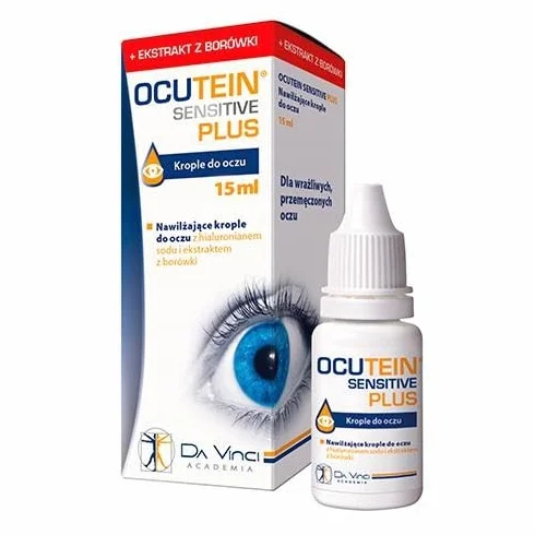 OCUTEIN SENSITIVE PLUS Nawilżające krople do oczu
