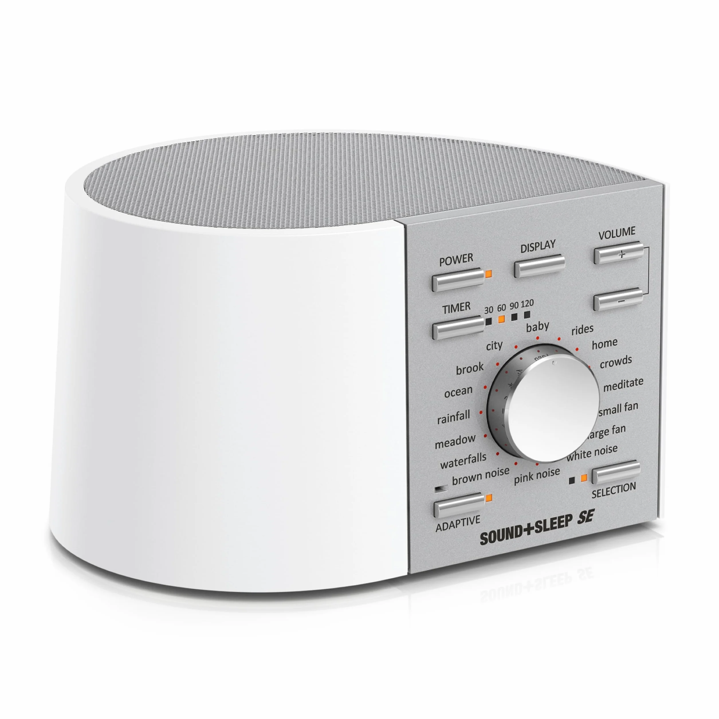 Sound+Sleep Se Special Edition Sleep Sound Machine, Biała Maszyna do Hałasu, Prawdziwe Dźwięki Natury