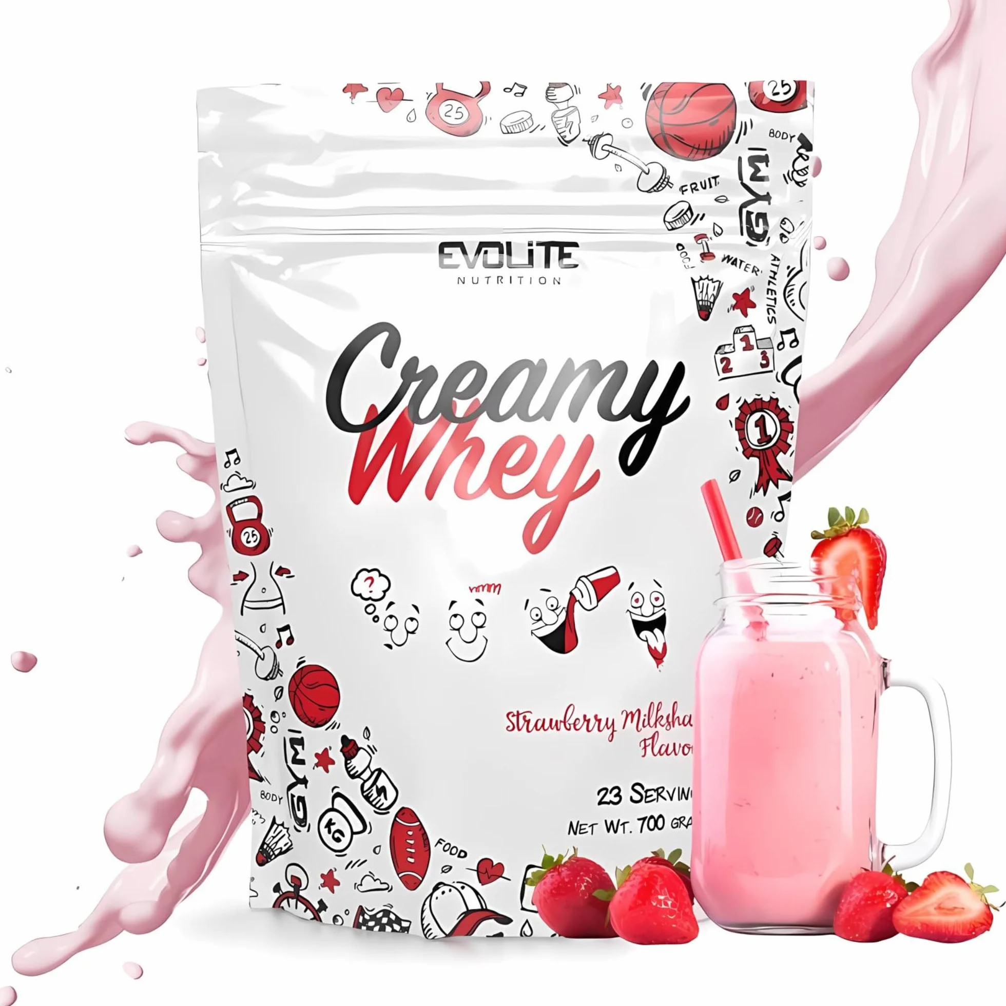 Evolite Nutrition Creamy Whey Conditioner z maślanką 700 g Proszek białkowy BCAA