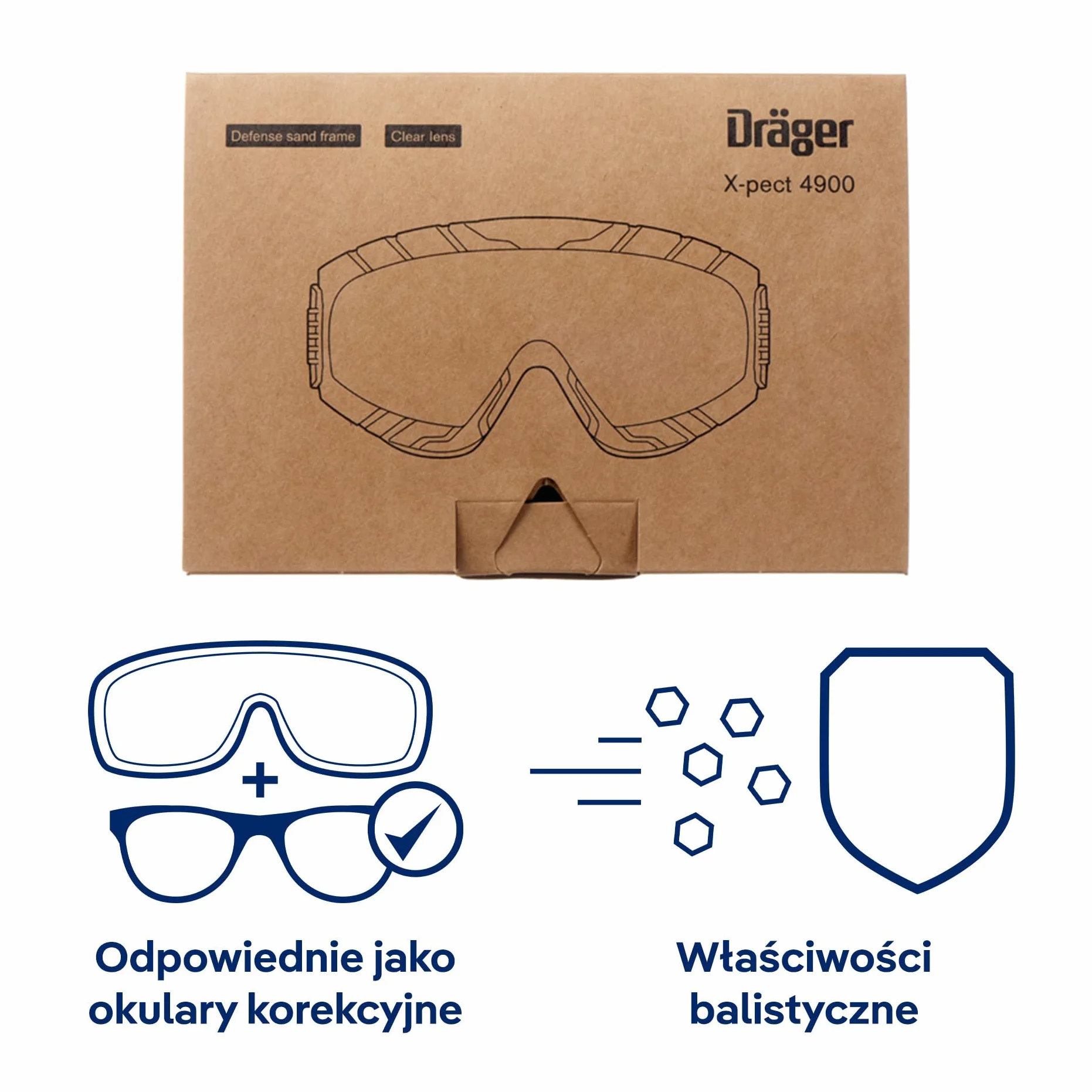 Dräger Okulary ochronne X-pect 4900