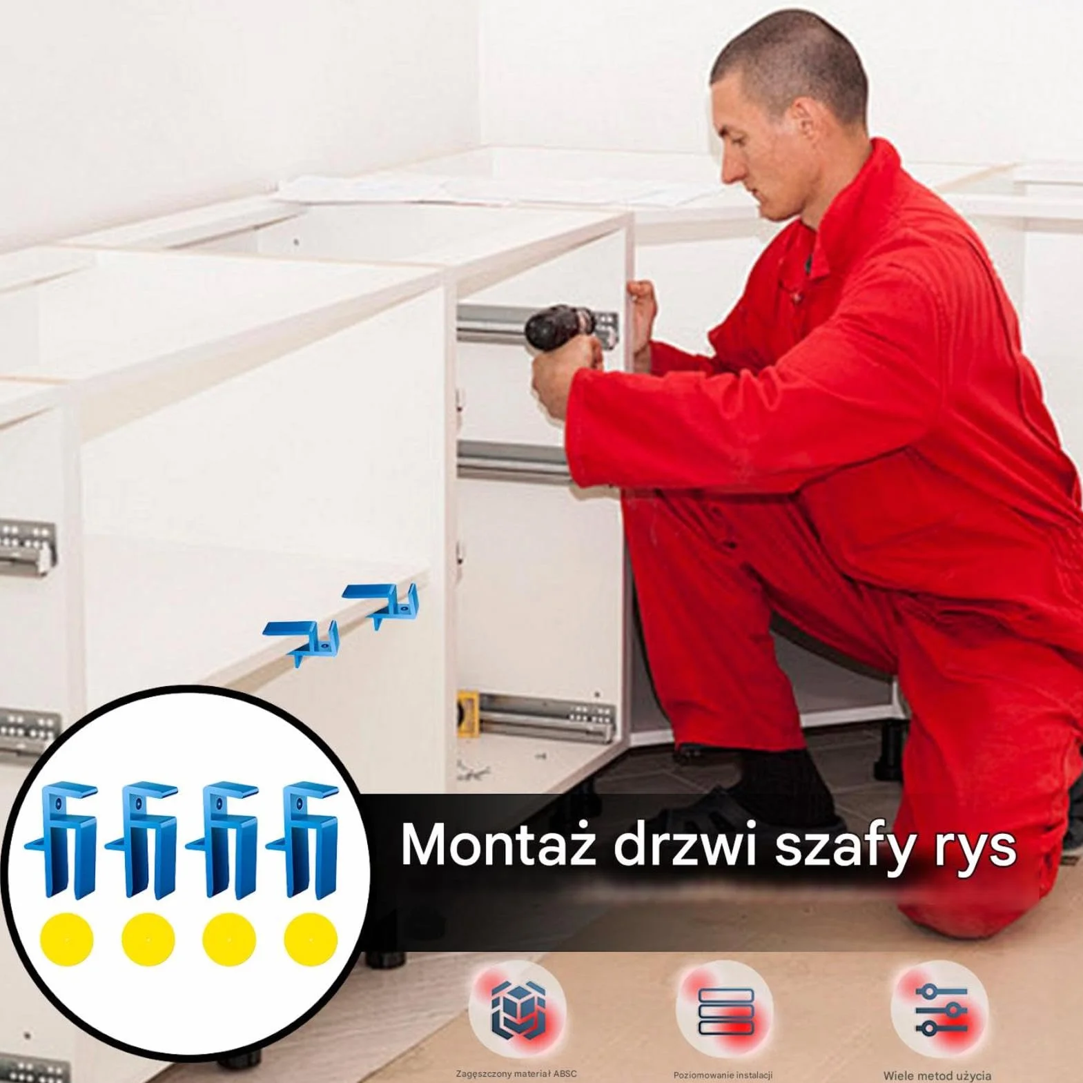 U JIG SIRBIB, Wood Scribe Tool,Przyrząd stolarski i narzędzie - Zacisk na panelu szafki, dopasowanie mebli, narzędzia do kopania palców dla profesjonalistów