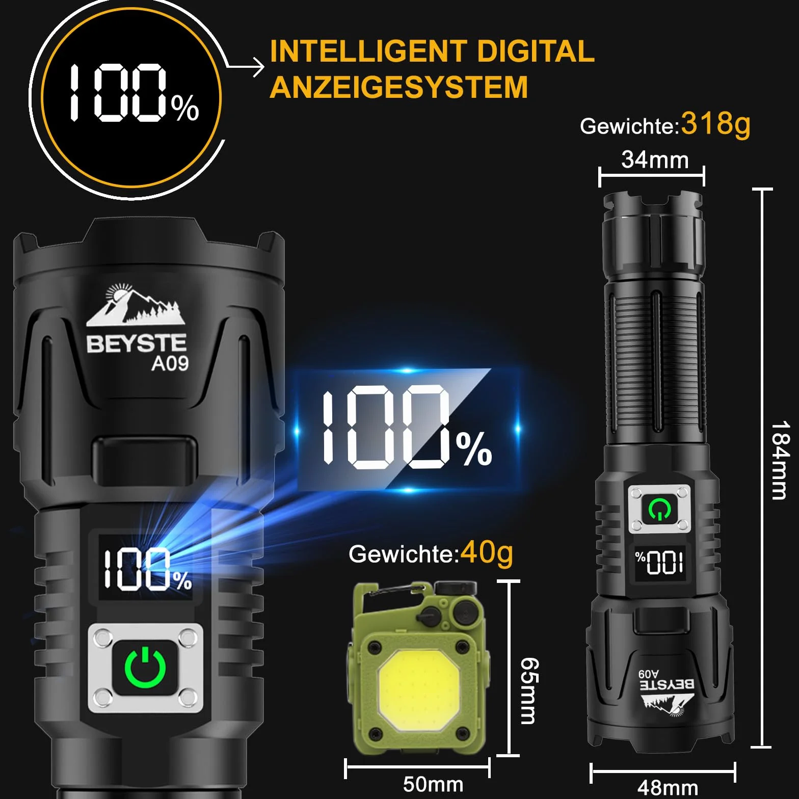 Latarka LED, łAdowana, Bardzo Jasna 1,000,000 LumenóW, Latarka Taktyczna