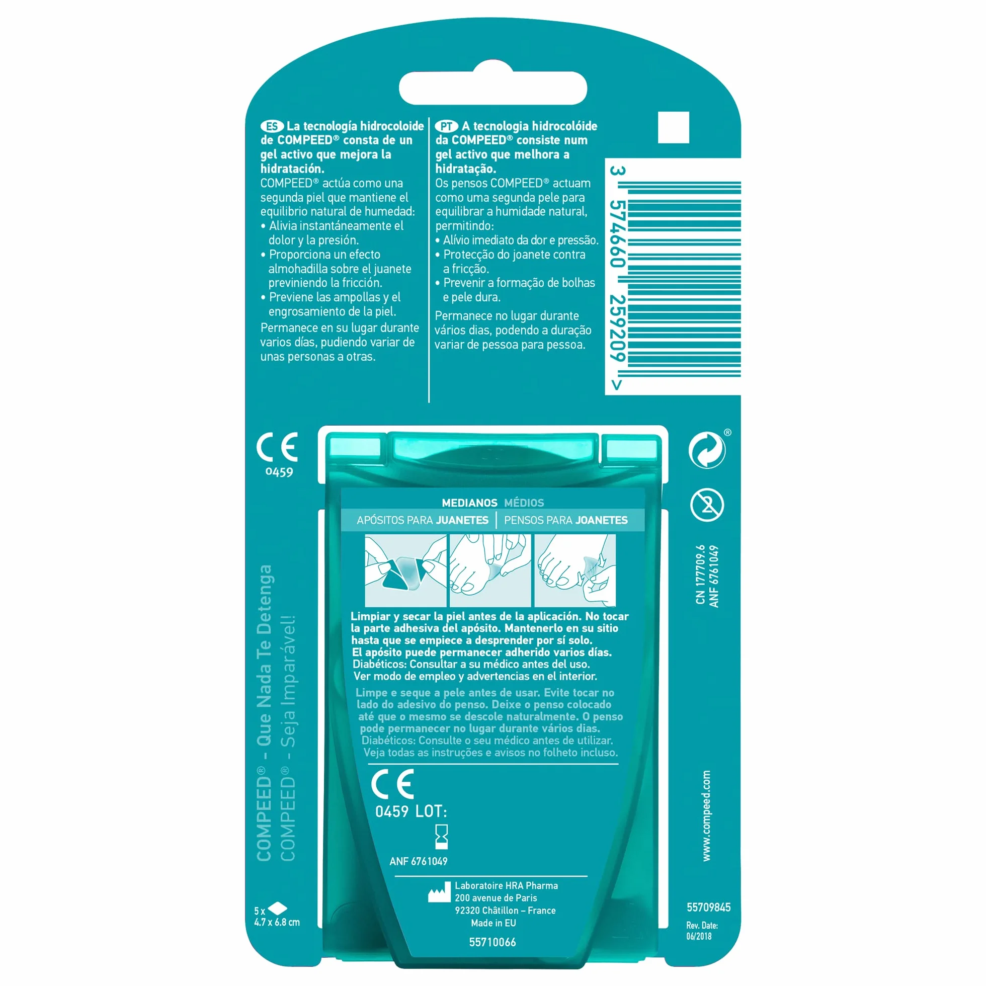 Bunion Dressings Compeed (5 uds)