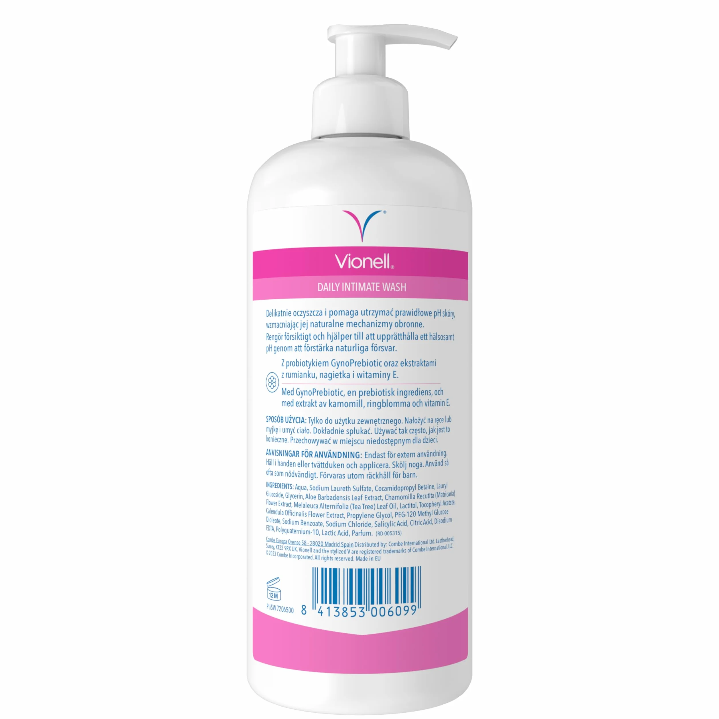 Vionell pH Balance żel Zrównoważenia pH Dla Kobiet Z LactoPrebiotic, 500 ml