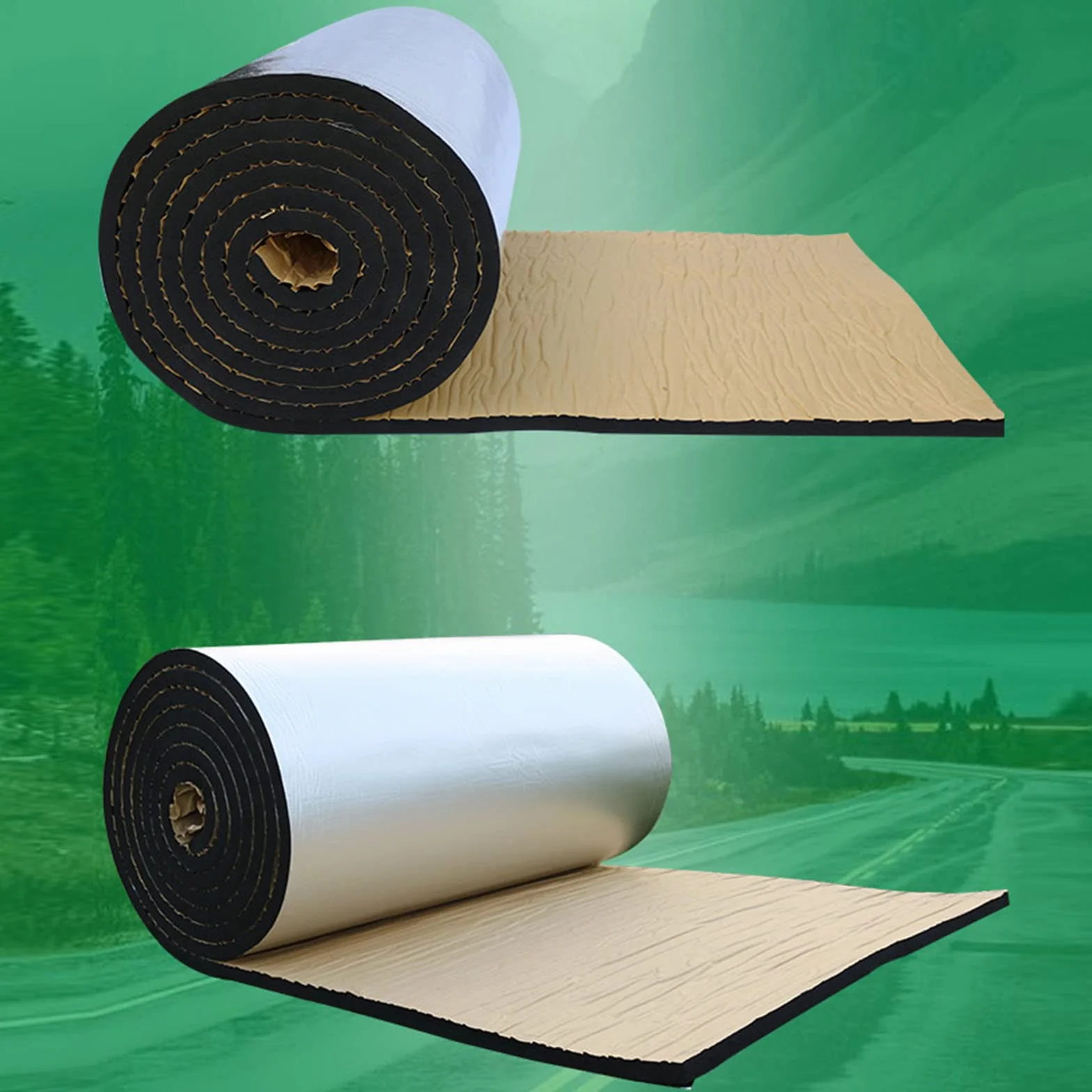 Samoprzylepna folia aluminiowa izolacja akustyczna 10 mm 1 m2