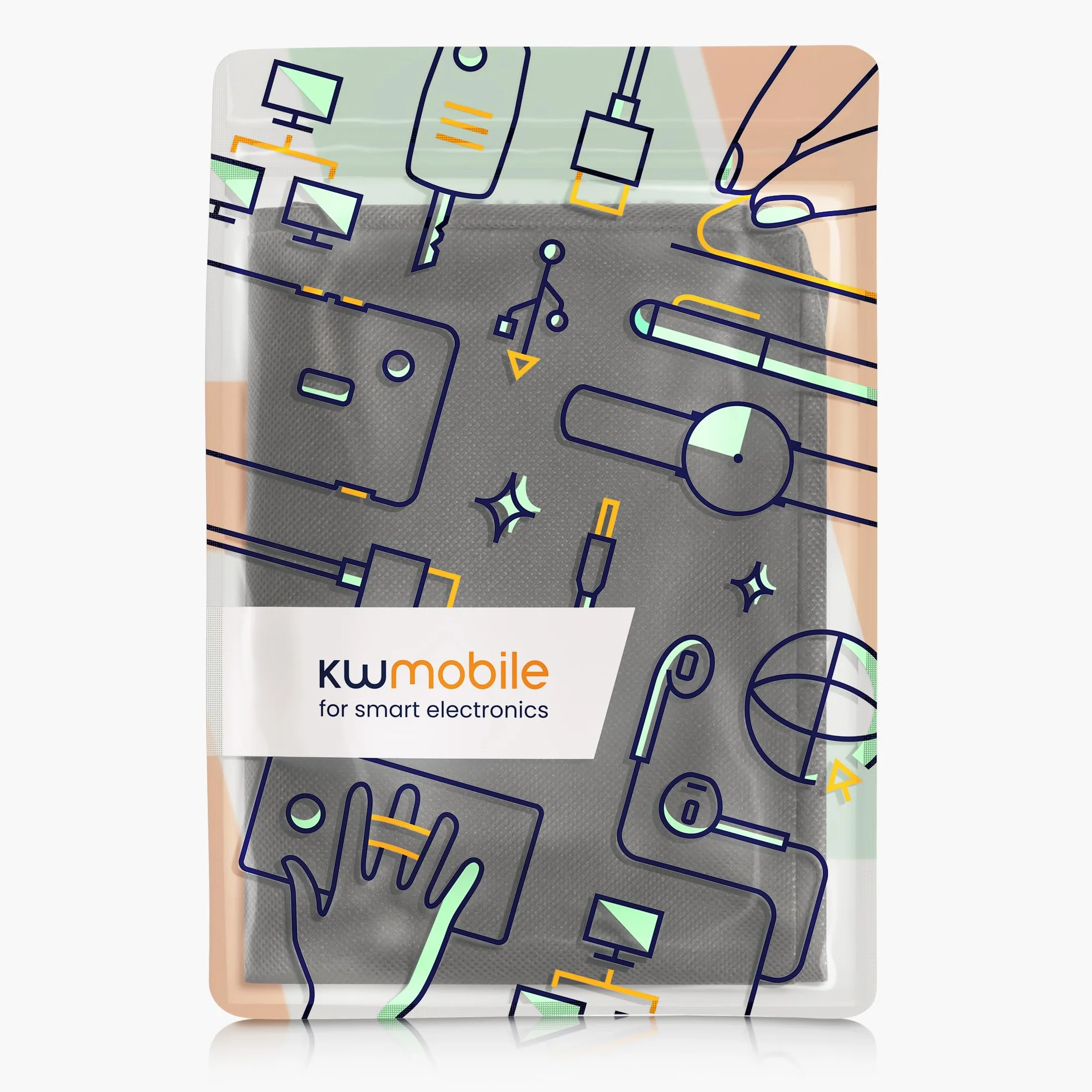 kwmobile Pyłoszczelna okładka kompatybilna z HP Smart Tank 7005 / Smart Tank 5000 - Osłona drukarki - Pokrowiec ochronny - Ciemnoszara wyściółka