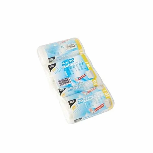 PAPSTAR Worki na śmieci z uchwytami do noszenia, HDPE 10 l 42 cm x 39,5 cm przezroczyste 12459 worki na śmieci, 120 sztuk