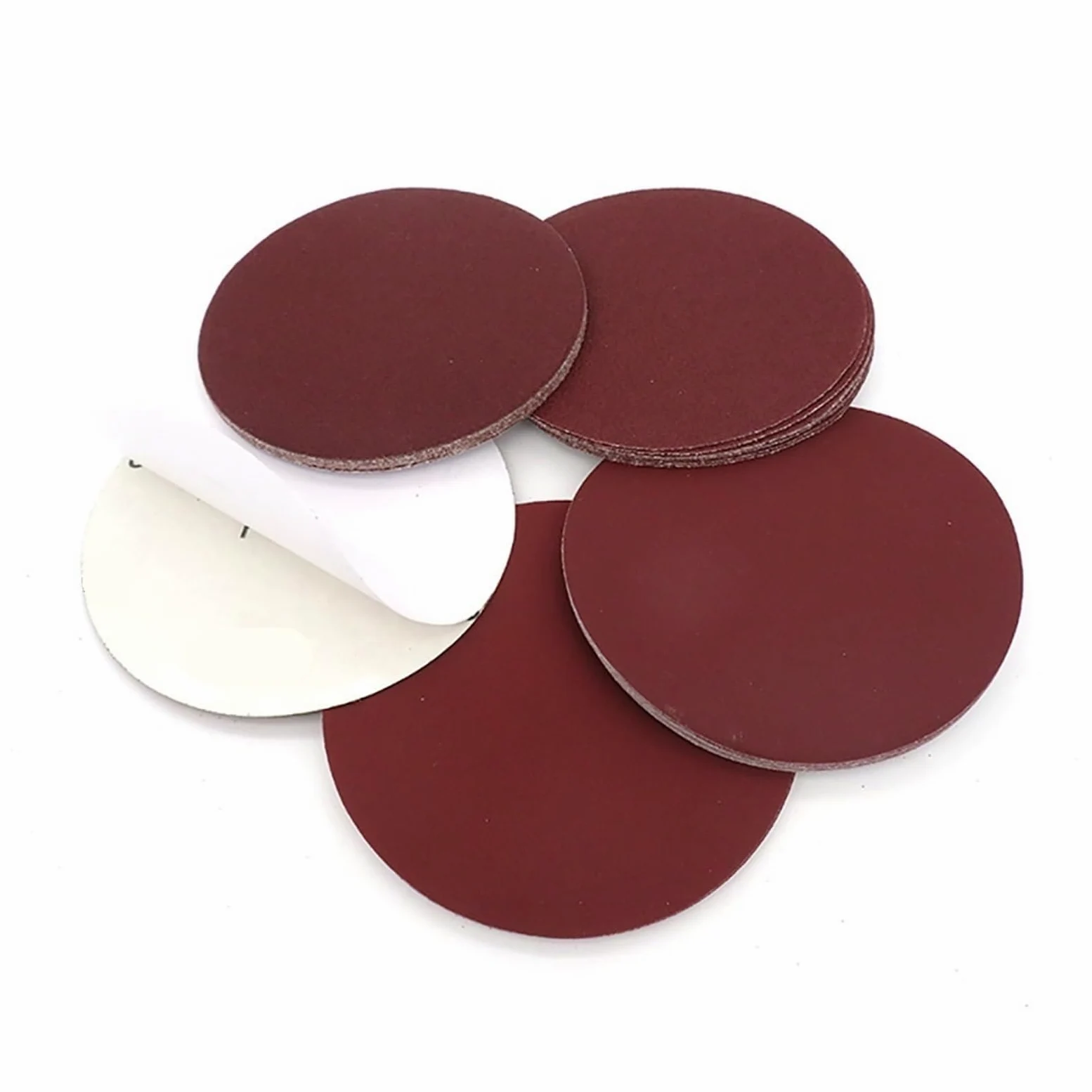 Papier ścierny do drewna, 10 szt. 5-calowych krążków ściernych o średnicy 125 mm, samoprzylepna podkładka ścierna, gradacja 240/320/600/800/1000(1200 Grit)