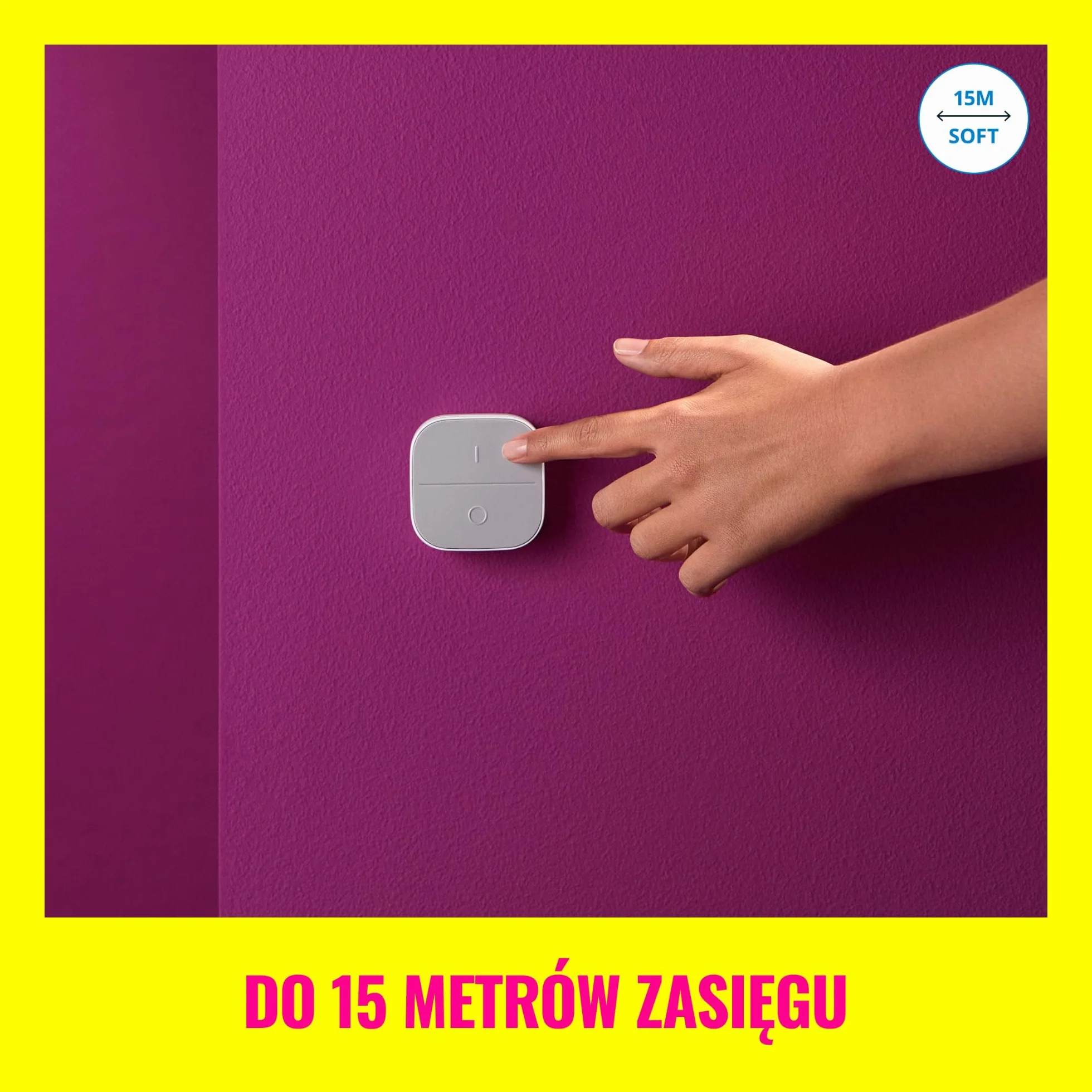 WiZ Inteligentny przycisk Smart Button, bezprzewodowy, sterowanie oświetleniem, zasięg 15 m, zasilanie bateryjne