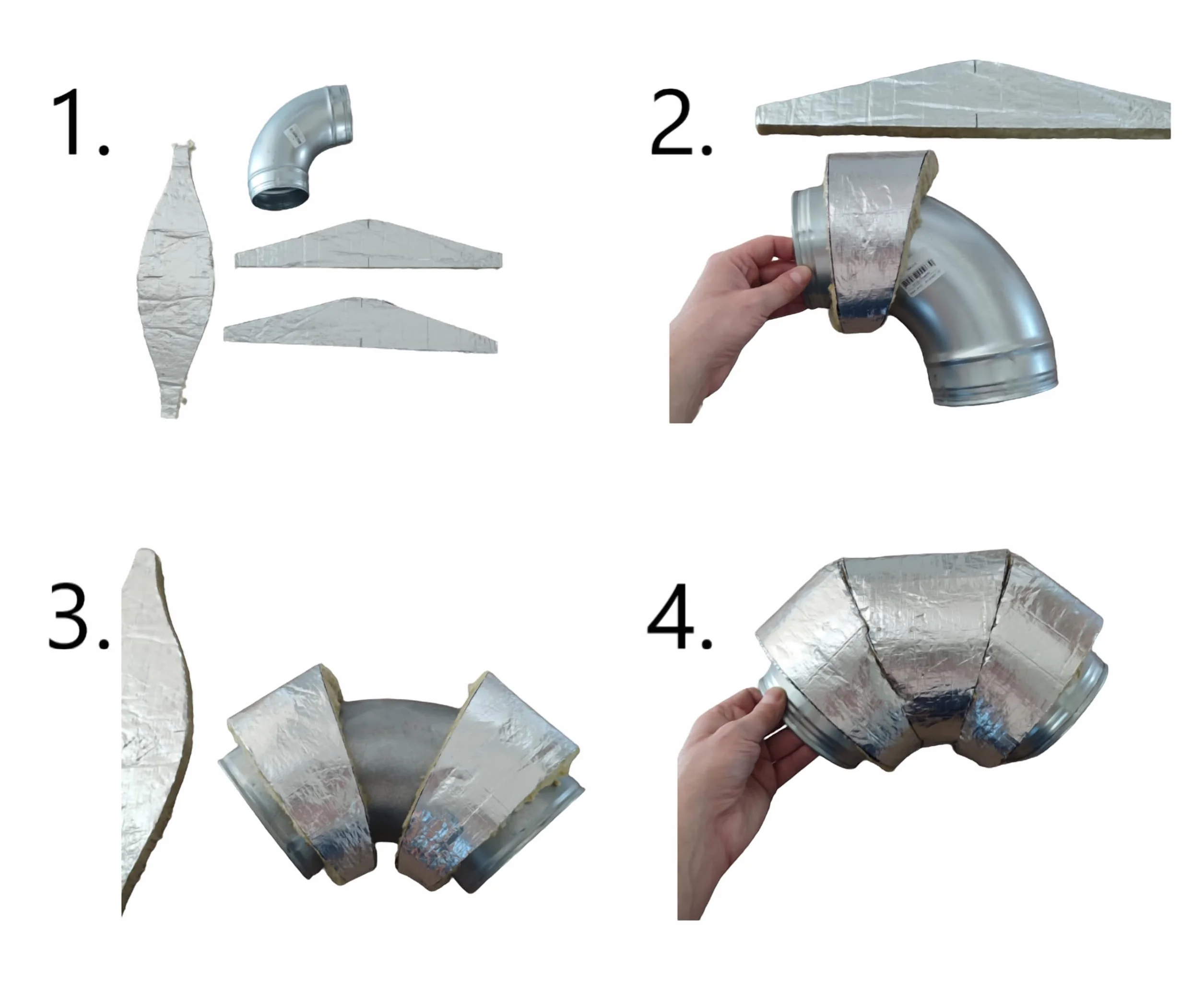 Formatka do Wycinania Izolacji Ø 200, Forma do Cięcia Izolacji dla Tłoczonych Kolan Wentylacyjnych, kąt 90°, Szablon do Wykrawania, Średnica 200 mm